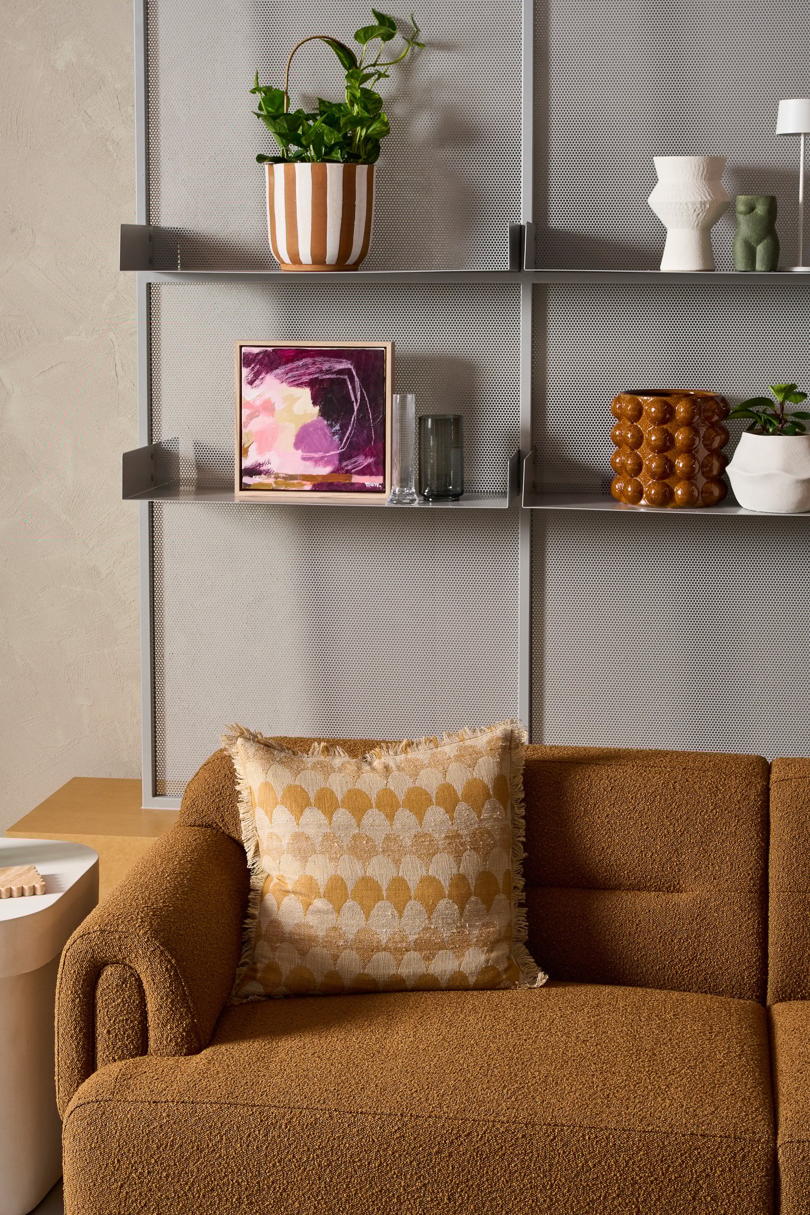 Hudson 3 Seater Sofa - Yarra Oreo Boucle - Floor Stock