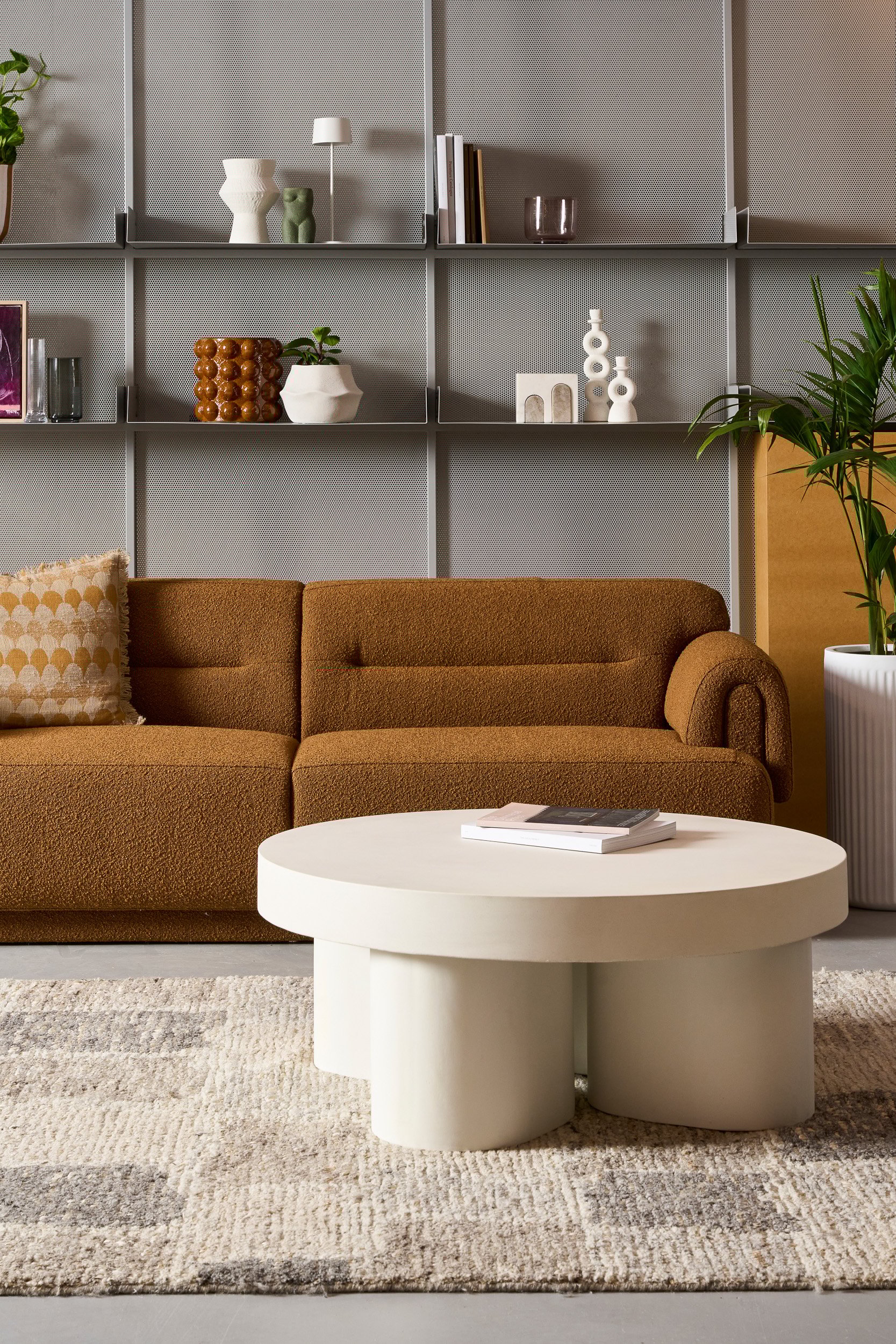 Hudson 3 Seater Sofa - Yarra Oreo Boucle - Floor Stock