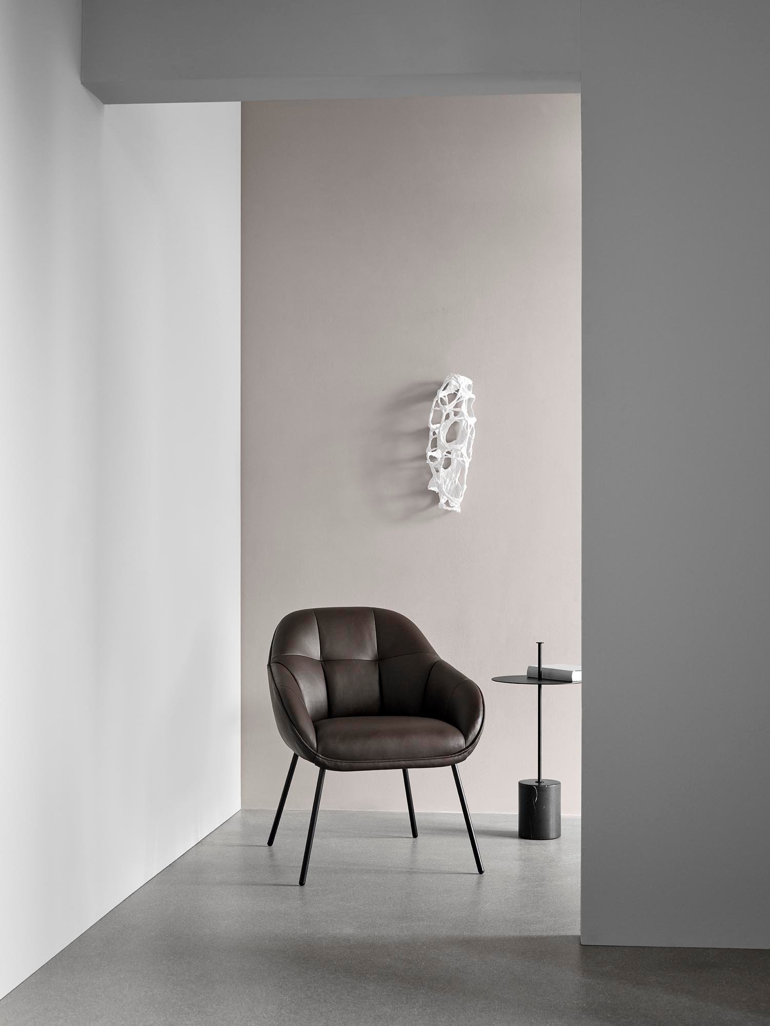 Mango Mini Chair - White Boucle-Cuddle 02 - Floor Stock