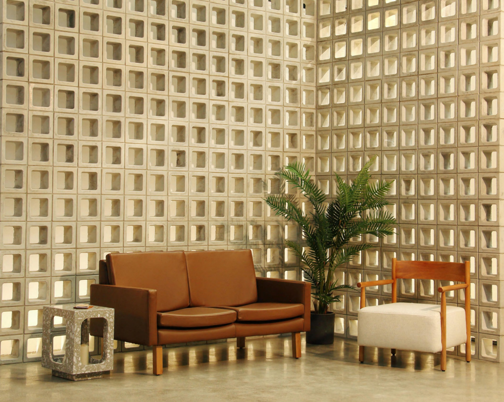 Oval Moon Side Table - Grey - Floor Stock