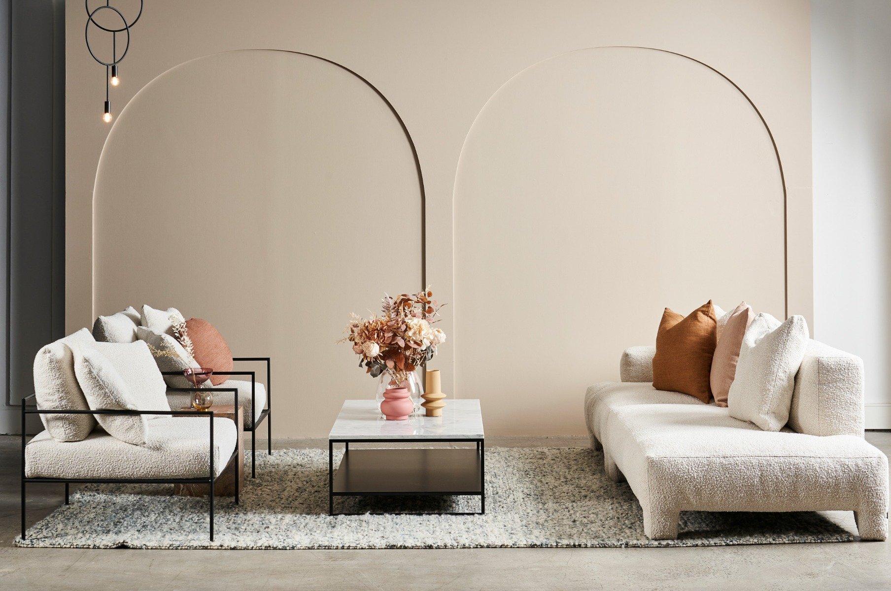 Morocco Sofa - Chaise Left Facing - Milk-Bigello 0002 - Floor Stock