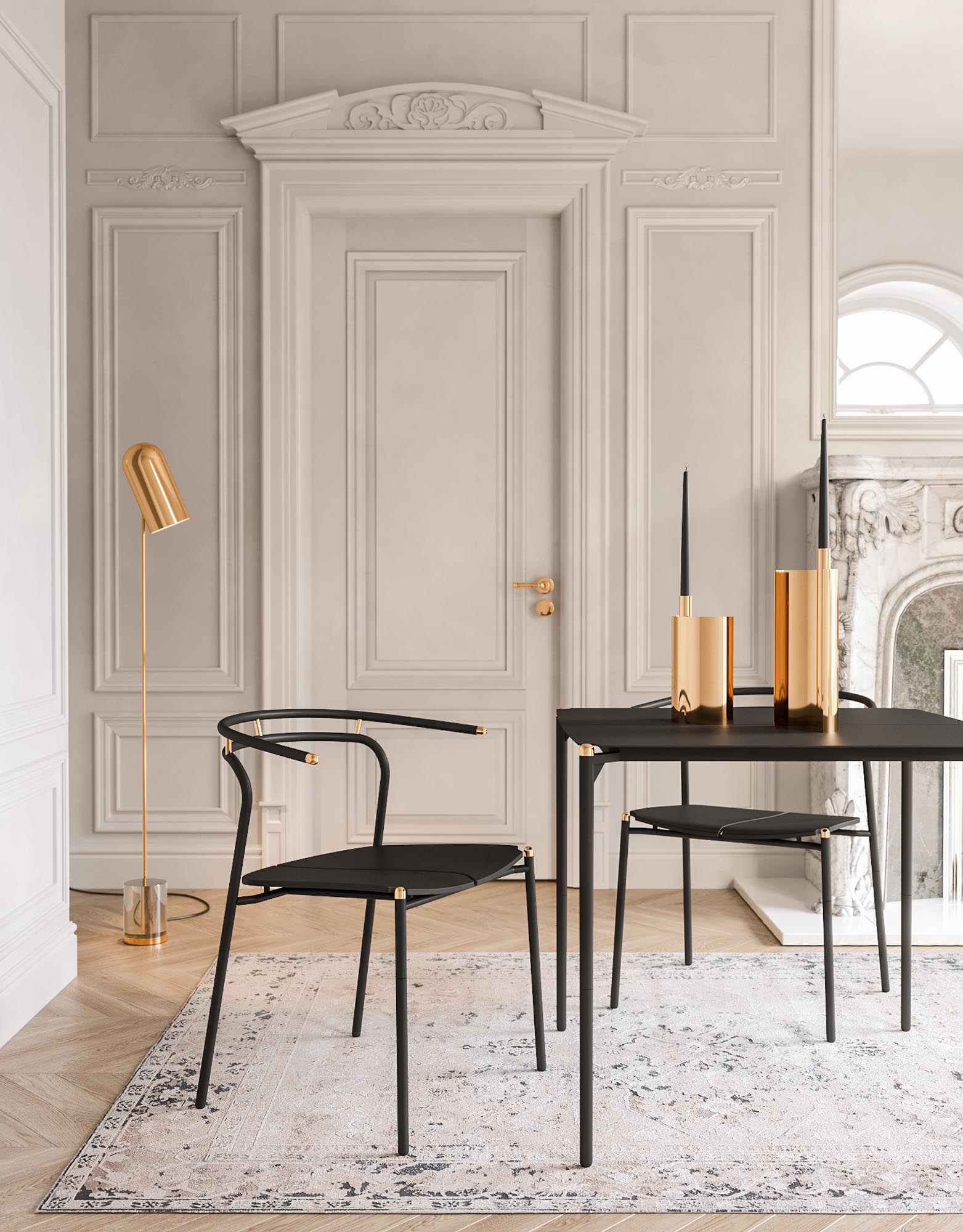 Novo Dining Chair - Taupe - Floor Stock