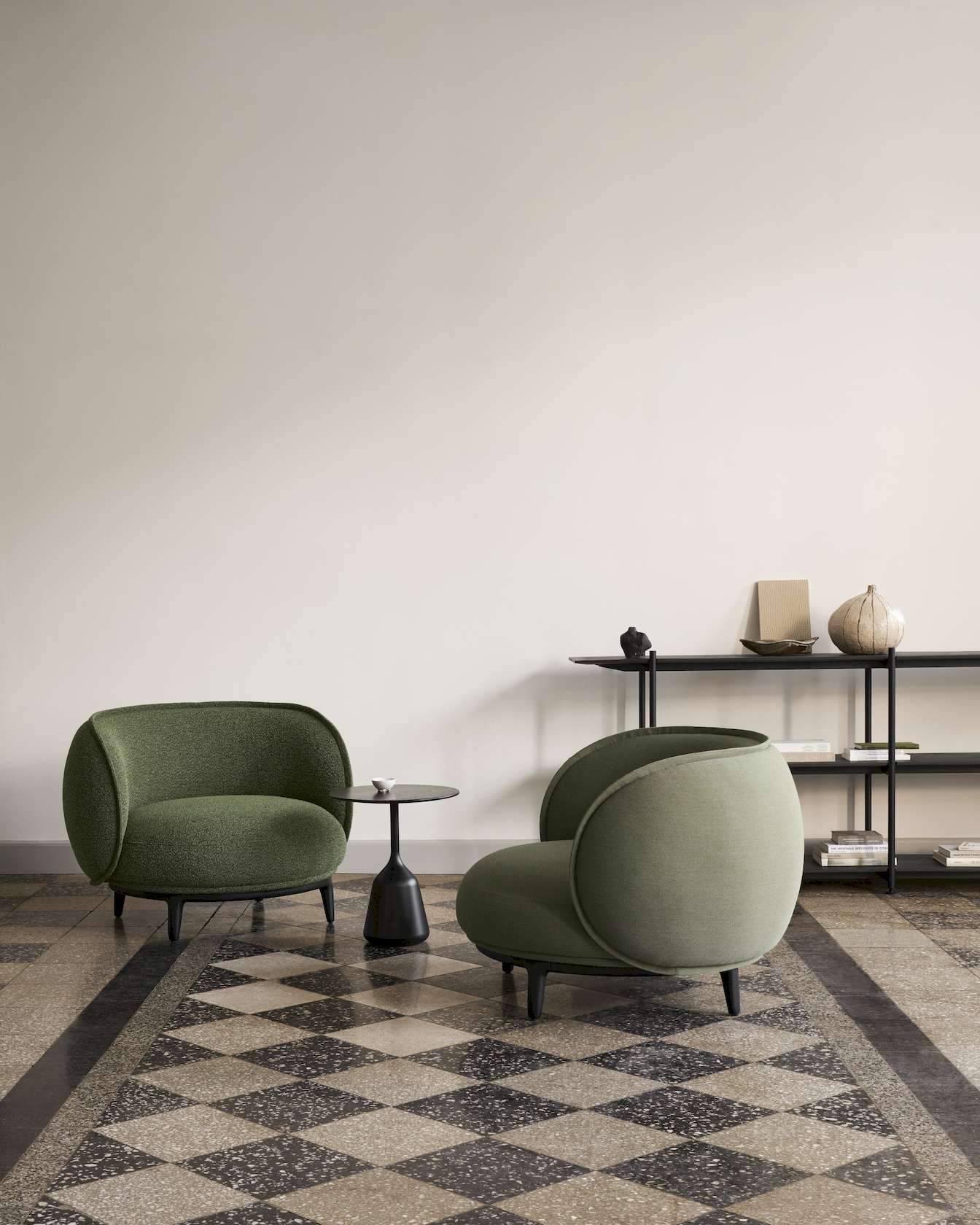 Coin Side Table - High - Black - Floor Stock