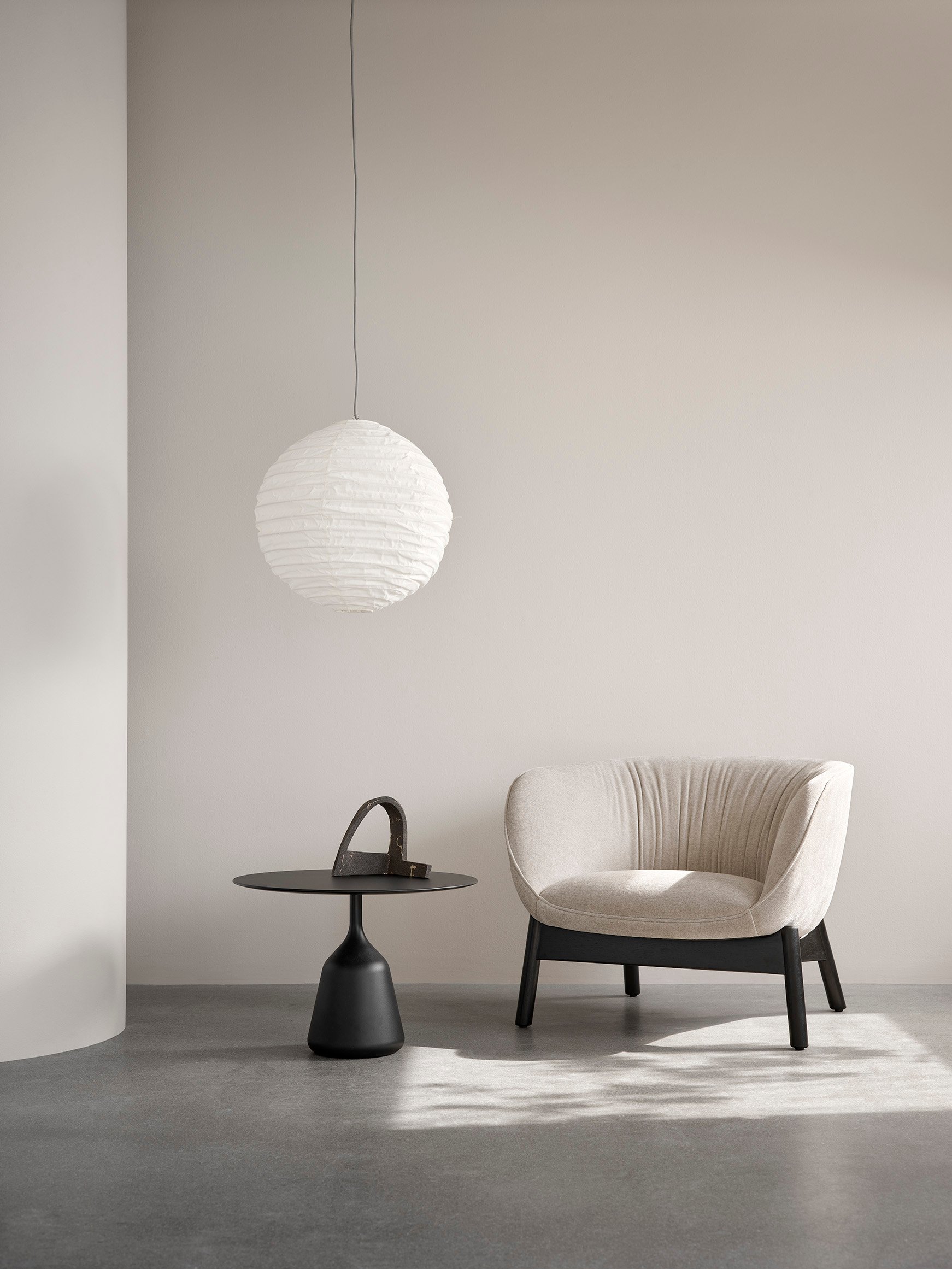 Coin Side Table - High - Black - Floor Stock