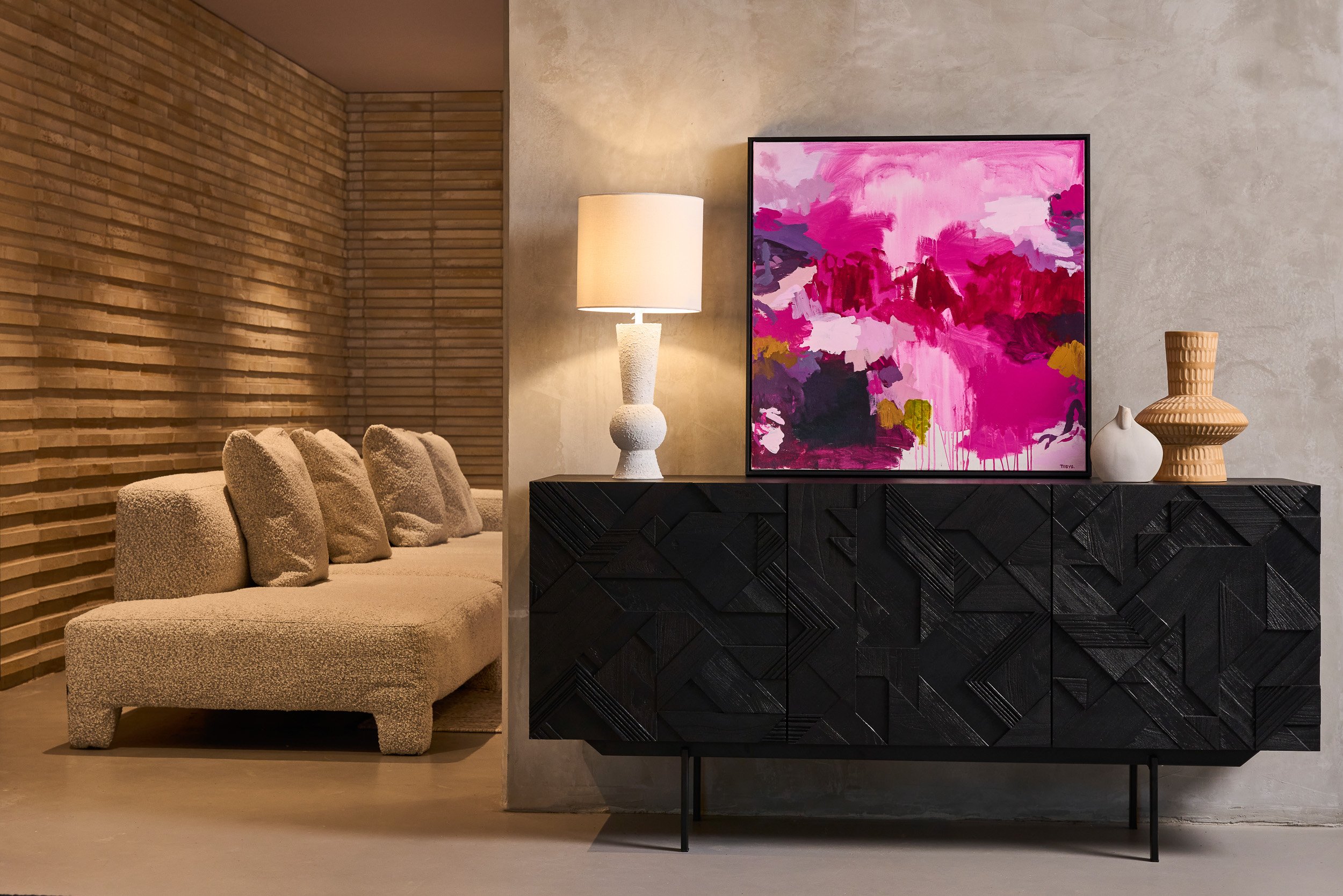 Morocco Sofa - 1 Arm Left Facing - Milk-Bigello 0002 - Floor Stock