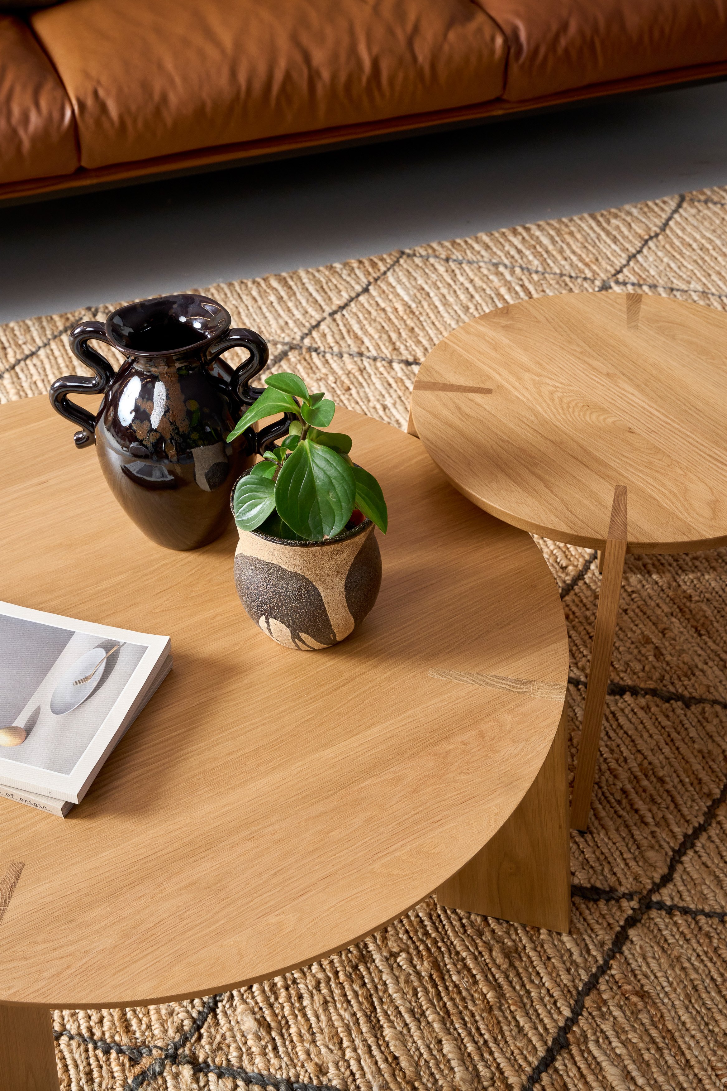 Kile Coffee Table - Tall 500mm - Light Oak - Floor Stock