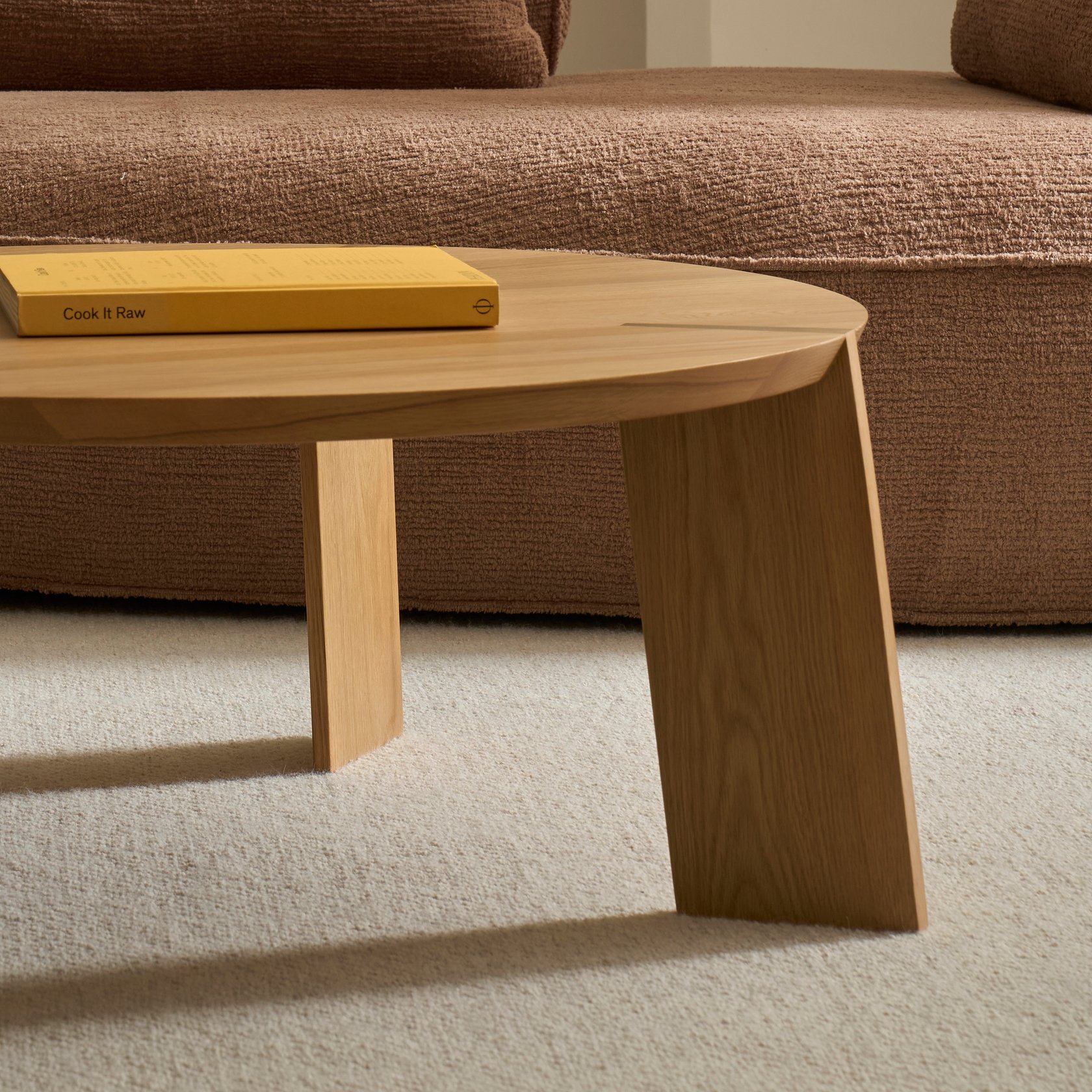 Kile Coffee Table - Tall 500mm - Light Oak - Floor Stock