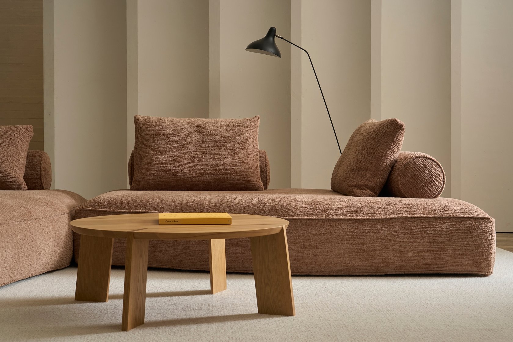 Kile Coffee Table - Tall 500mm - Light Oak - Floor Stock