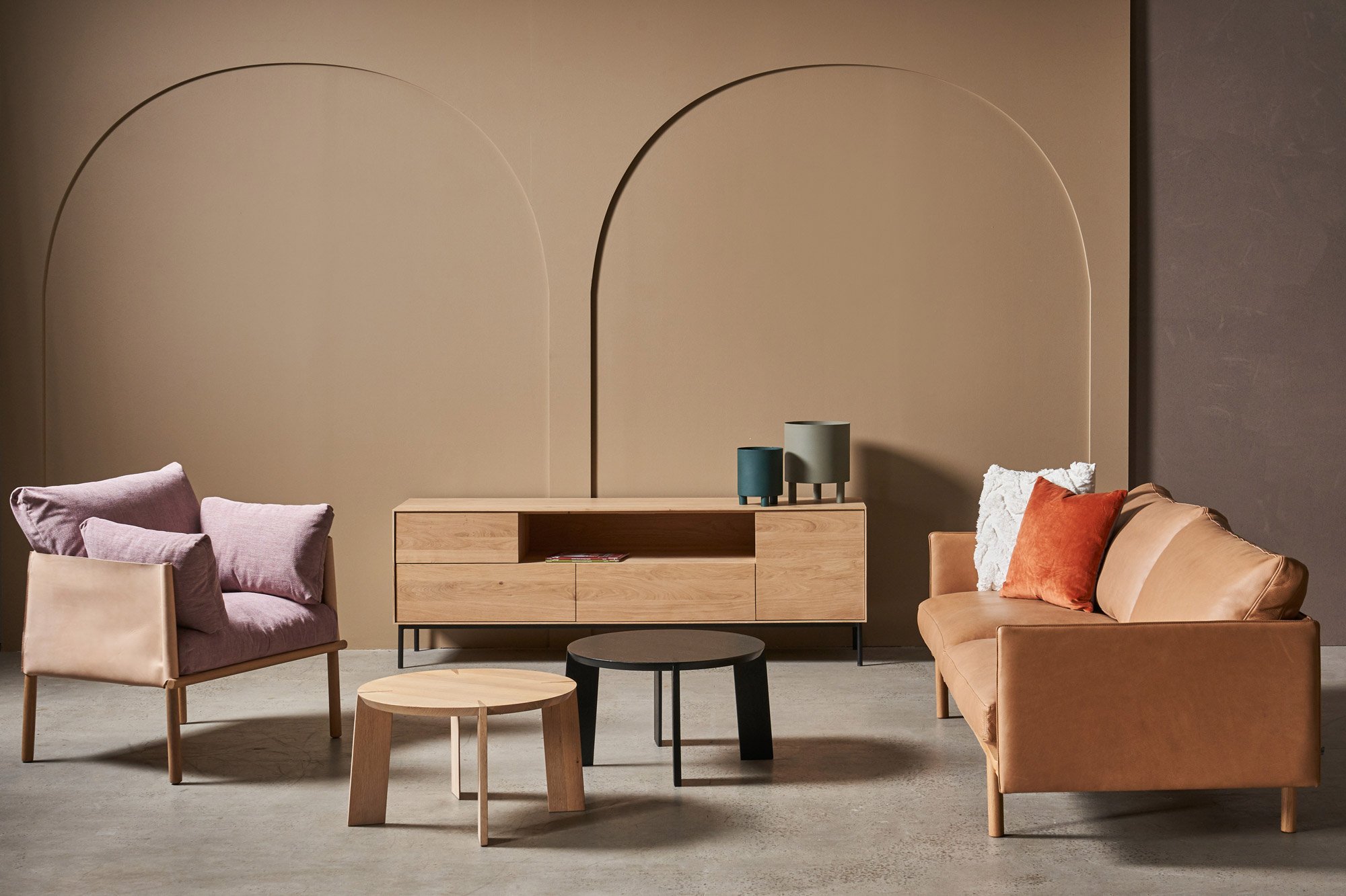 Kile Coffee Table - Tall 500mm - Light Oak - Floor Stock