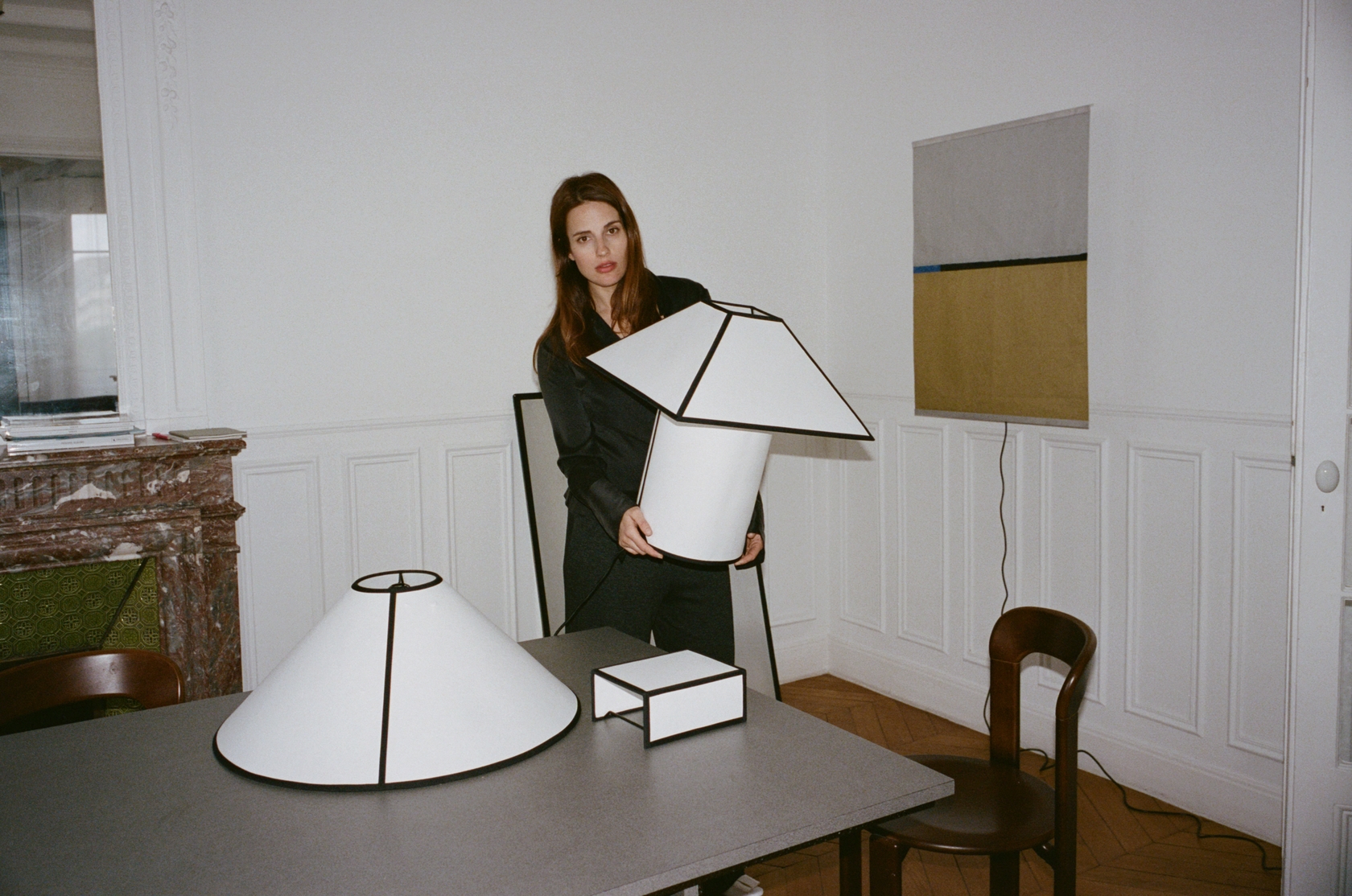 Ava Pyramid Table Lamp