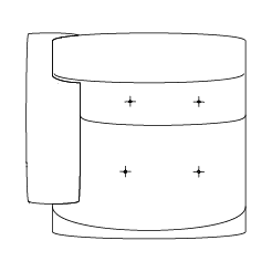 1.5 Seater Right Arm