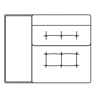 Open End Left with Walnut Tray