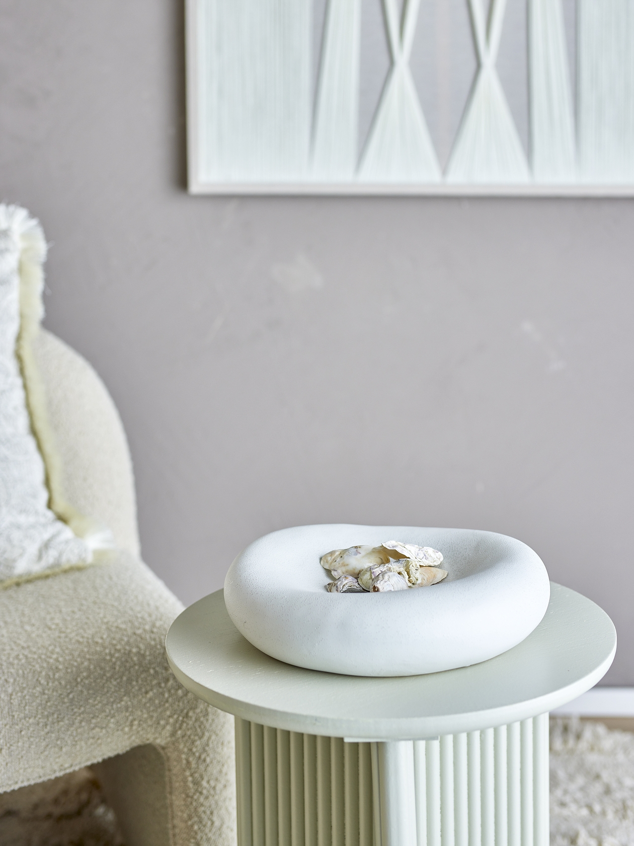 Audra Stoneware Bowl - White