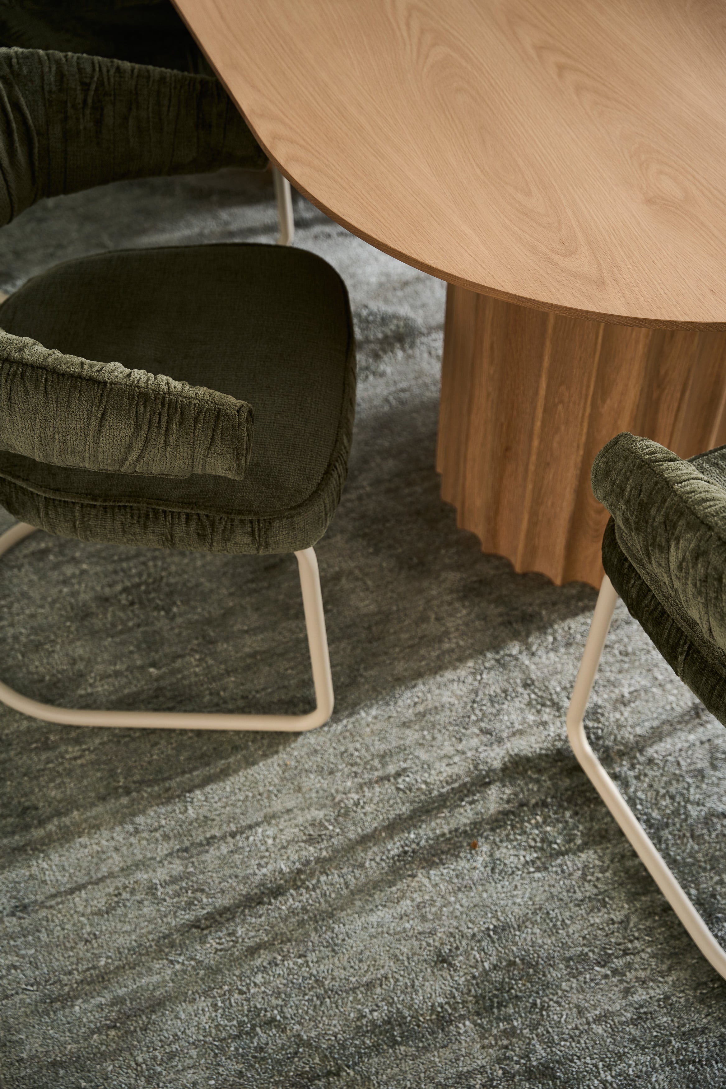 Carrie Arm Chair - Pickle - White - Floor Stock