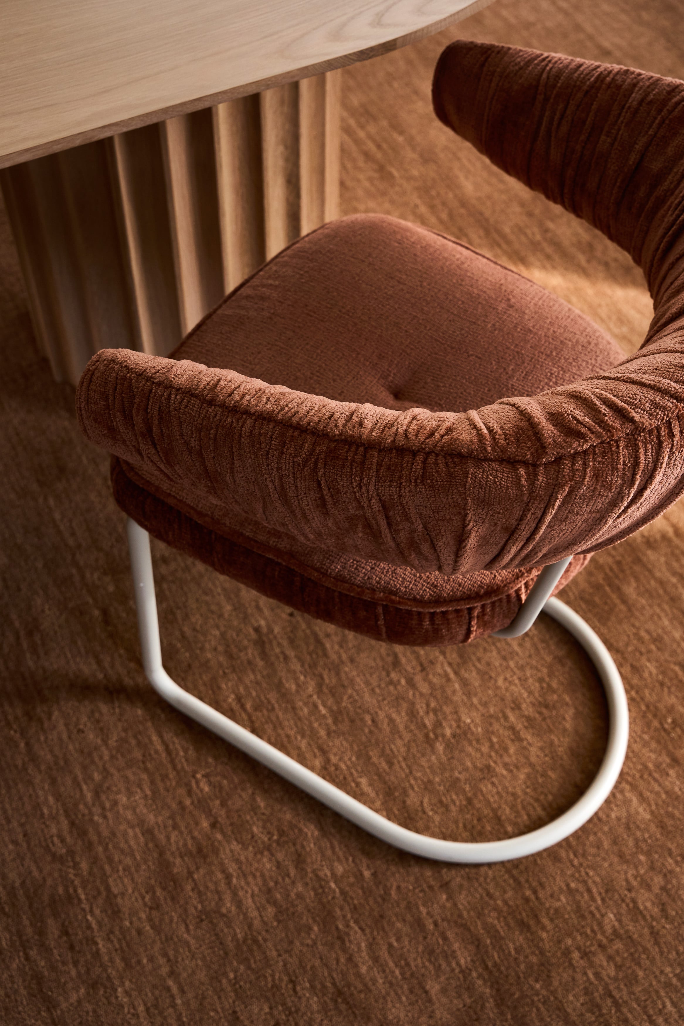 Carrie Arm Chair - Pickle - White - Floor Stock