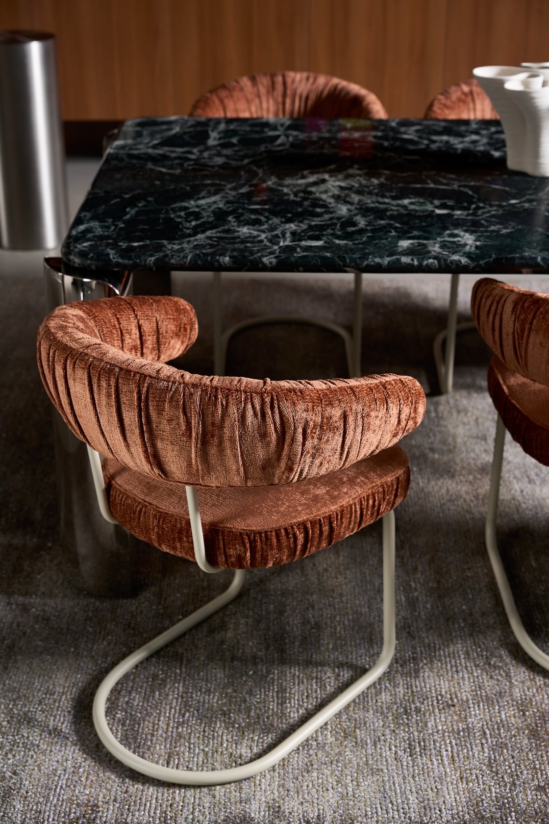 Carrie Arm Chair - Pickle - White - Floor Stock