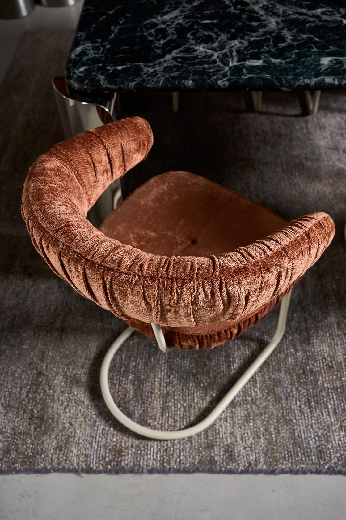 Carrie Arm Chair - Pickle - White - Floor Stock