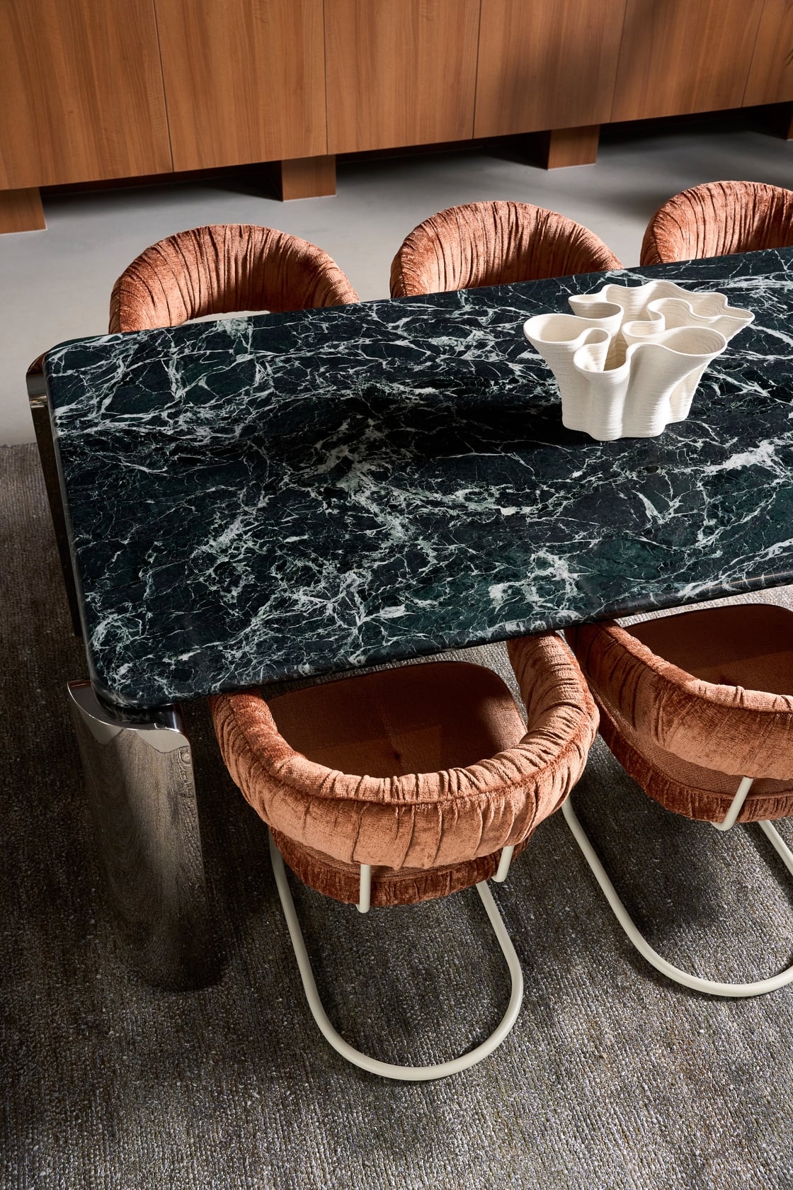 Carrie Arm Chair - Pickle - White - Floor Stock