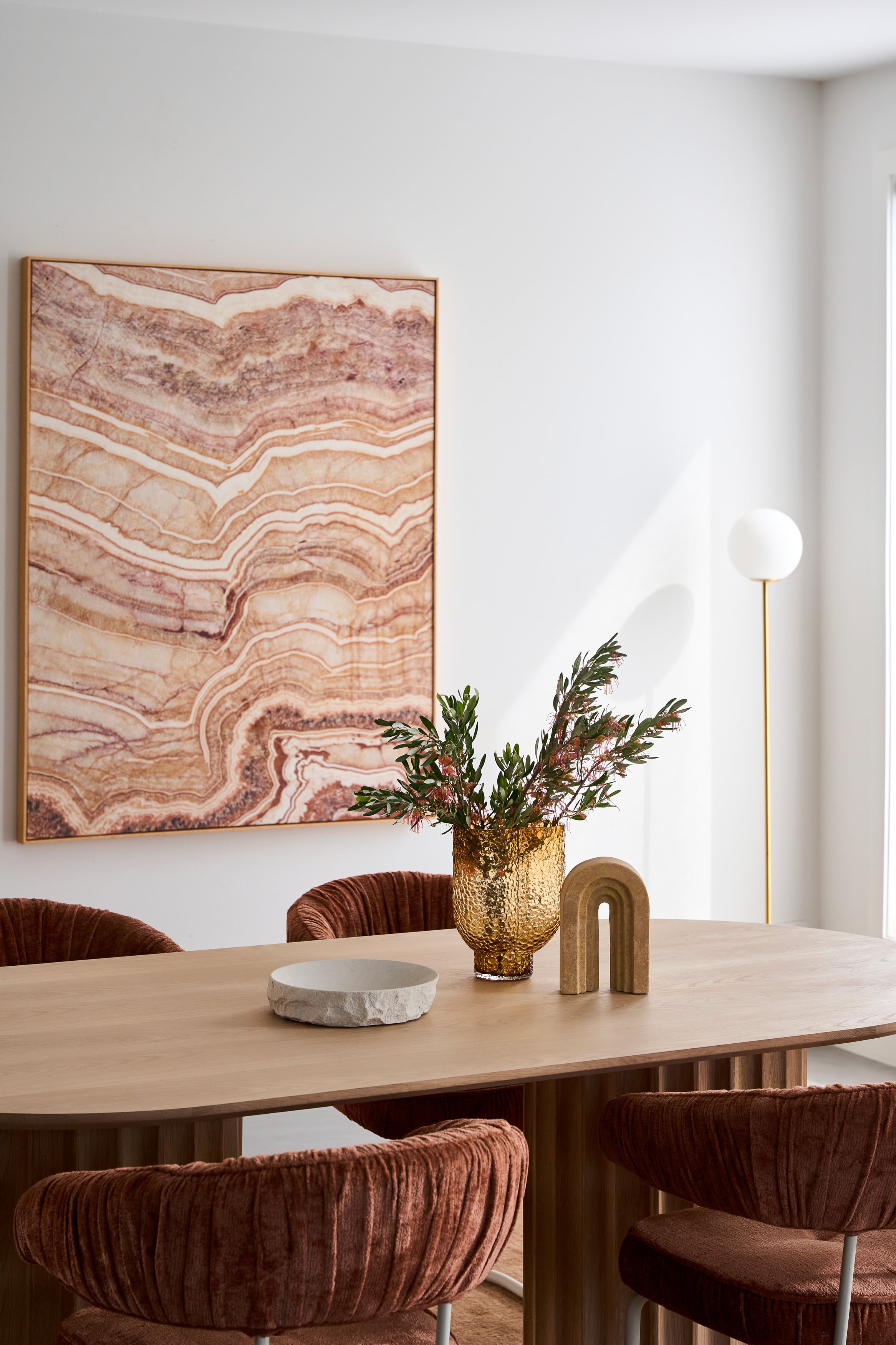 Carrie Arm Chair - Pickle - White - Floor Stock