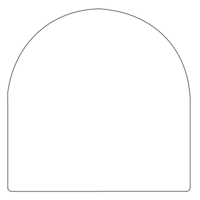 Semi-Circle Footstool