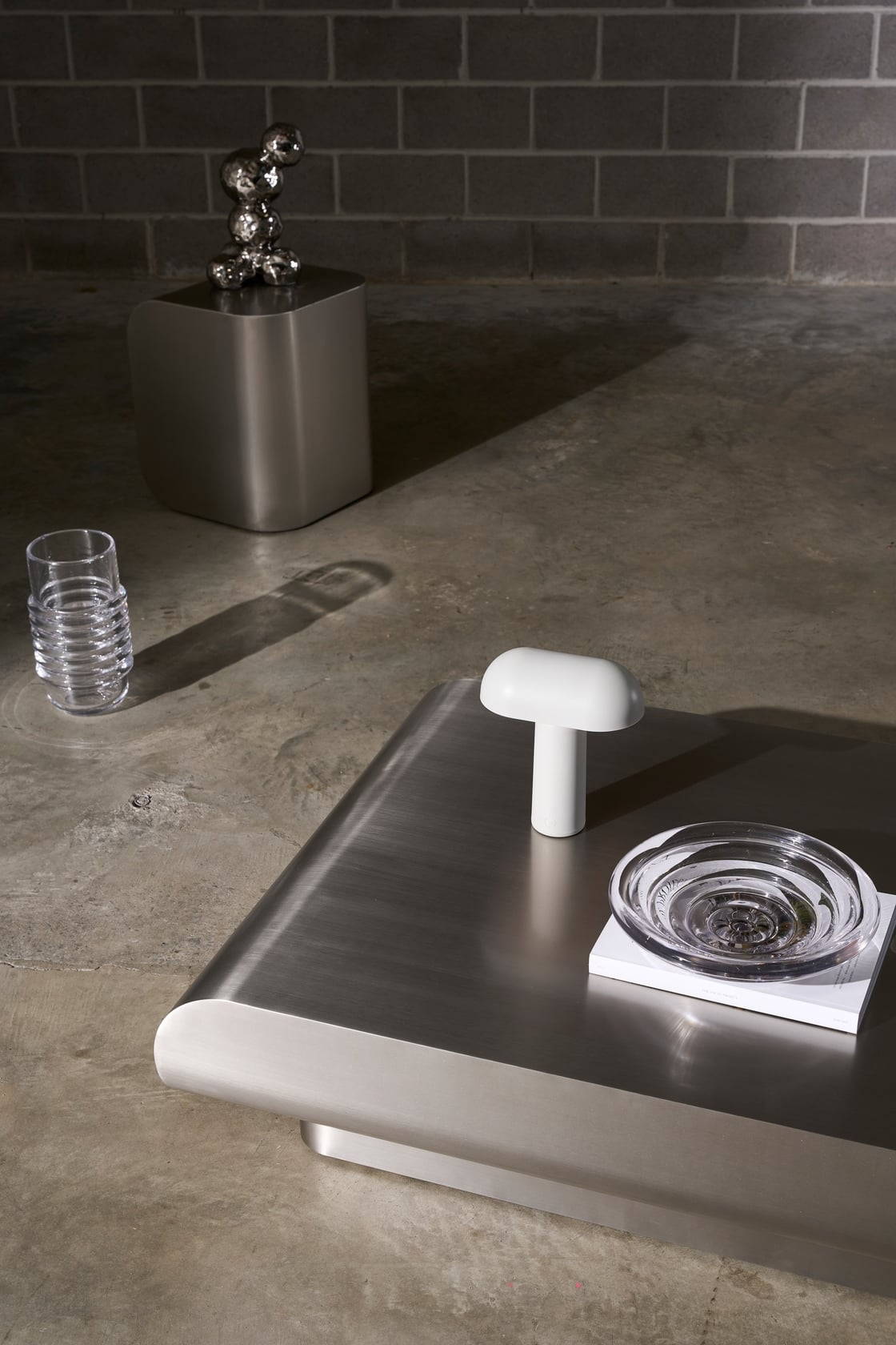 Porter Side Table - Stainless Steel - Floor Stock