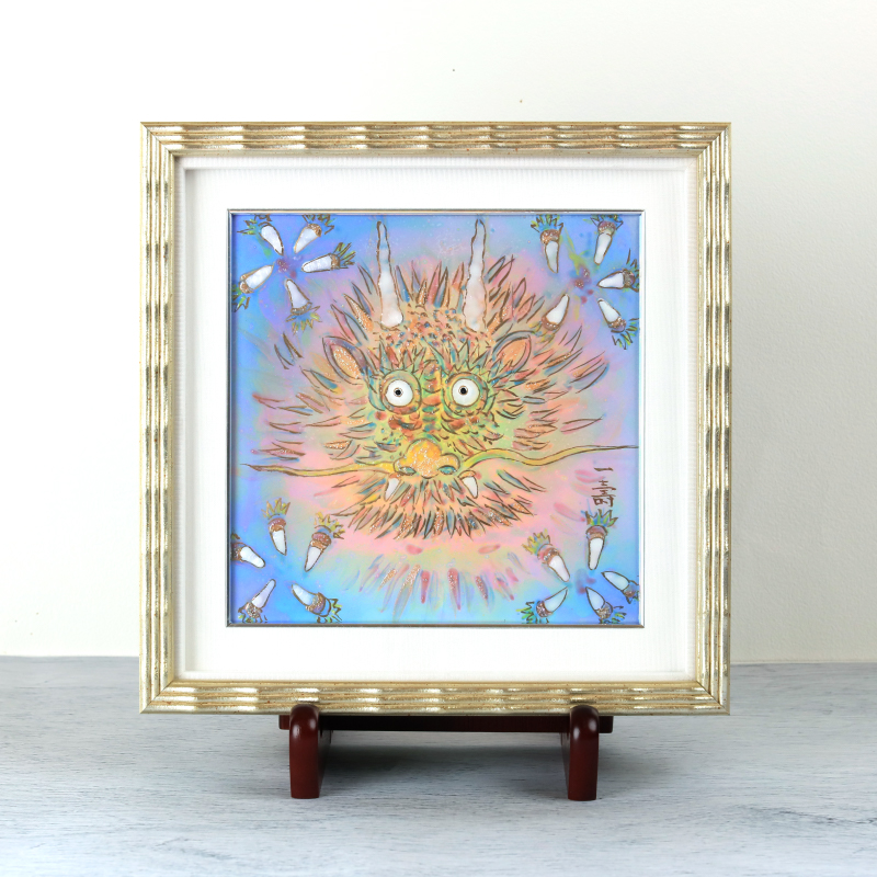 陶彩画_自在作品_龍となれ_展示イメージ