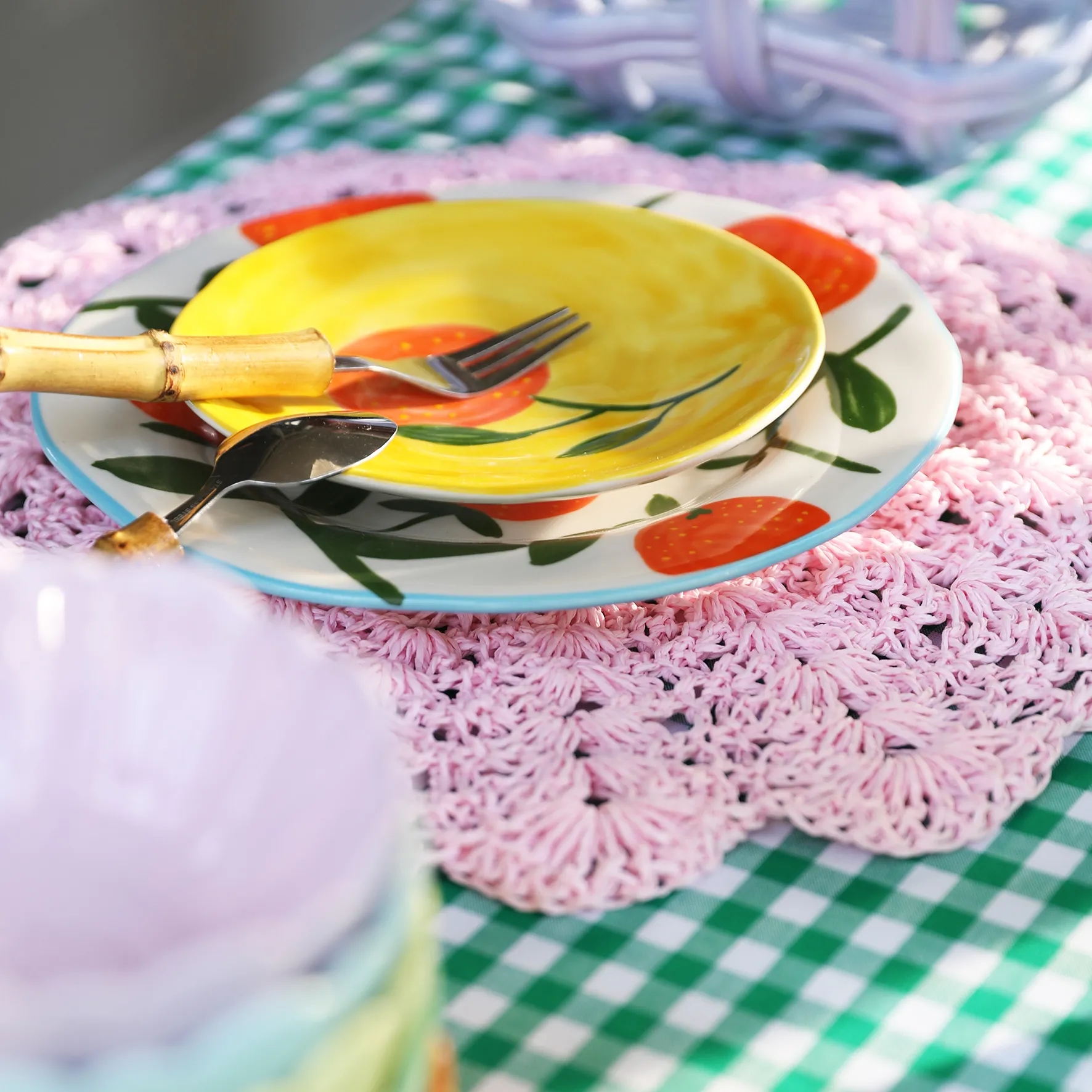 Orange Plate Full Colour - Set of 4