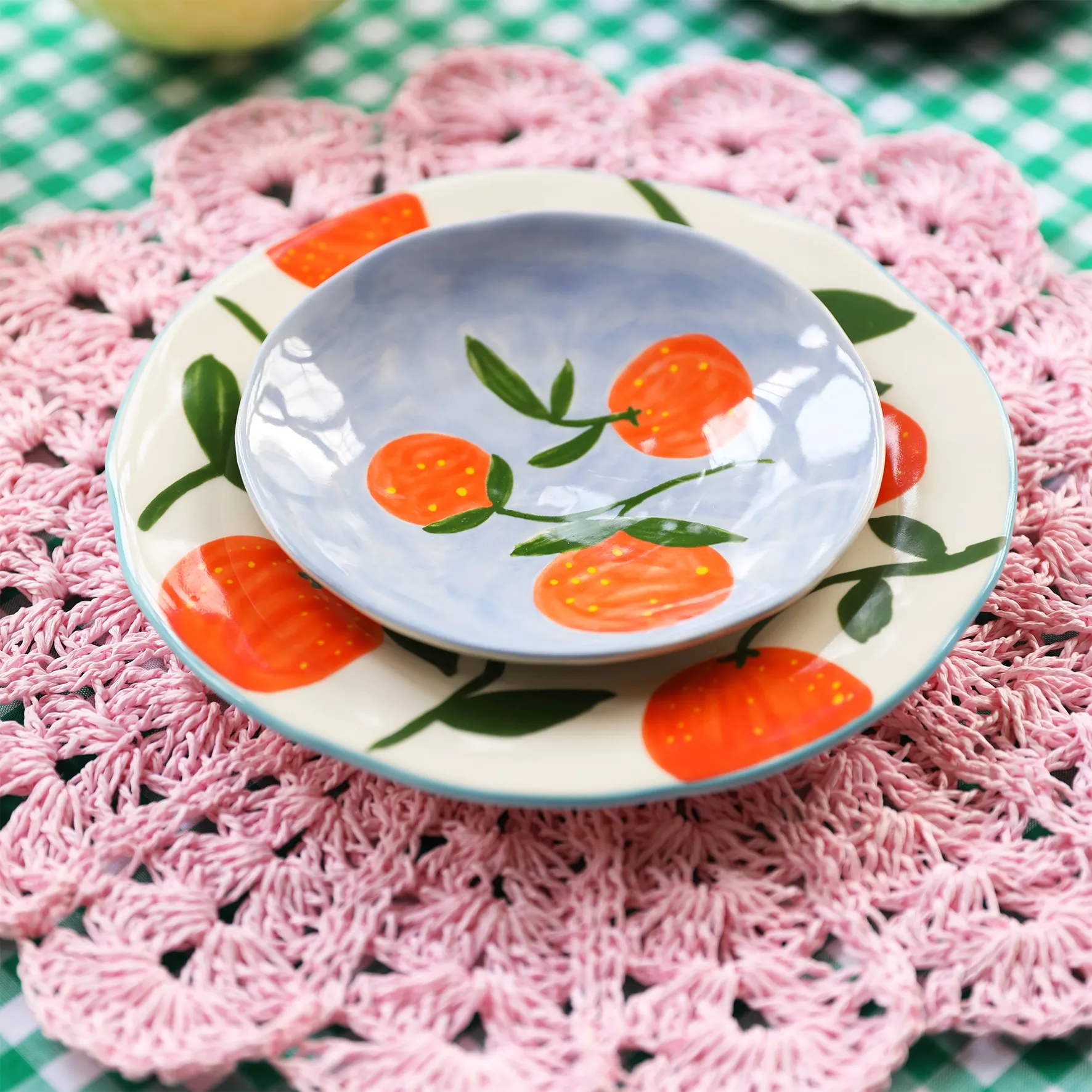 Orange Plate Full Colour - Set of 4