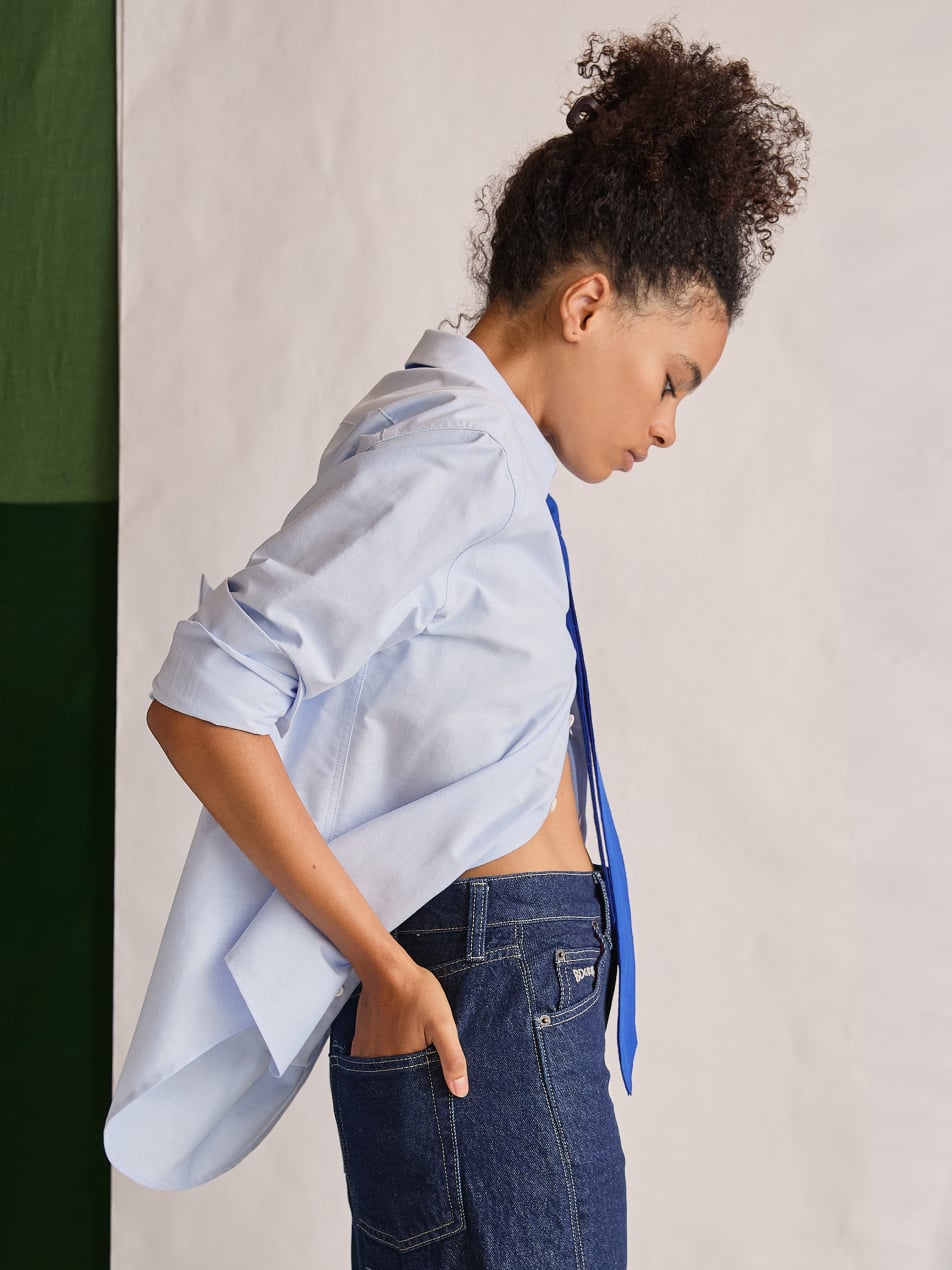 The New Oxford (Brighton Blue Organic Cotton)