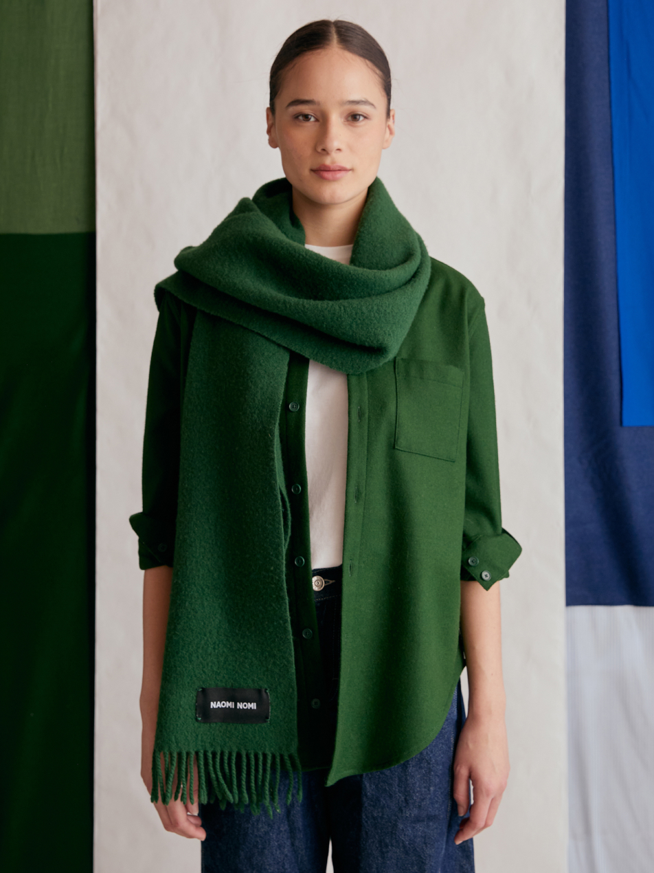 The Wool Scarf (Exacting Green Mongolian Wool)