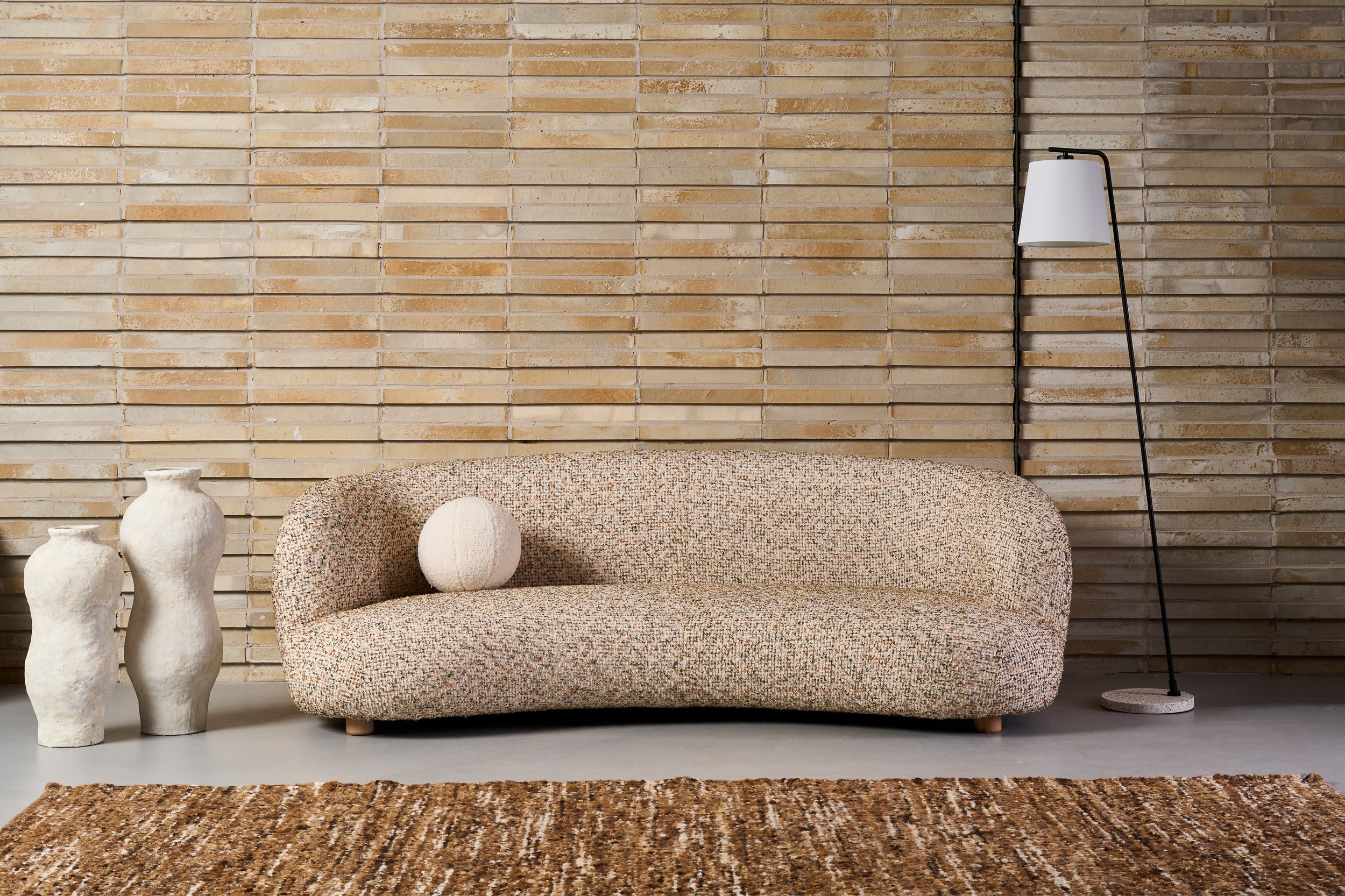 Tribecca 4 Seater Sofa - Latte Leather - Floor Stock