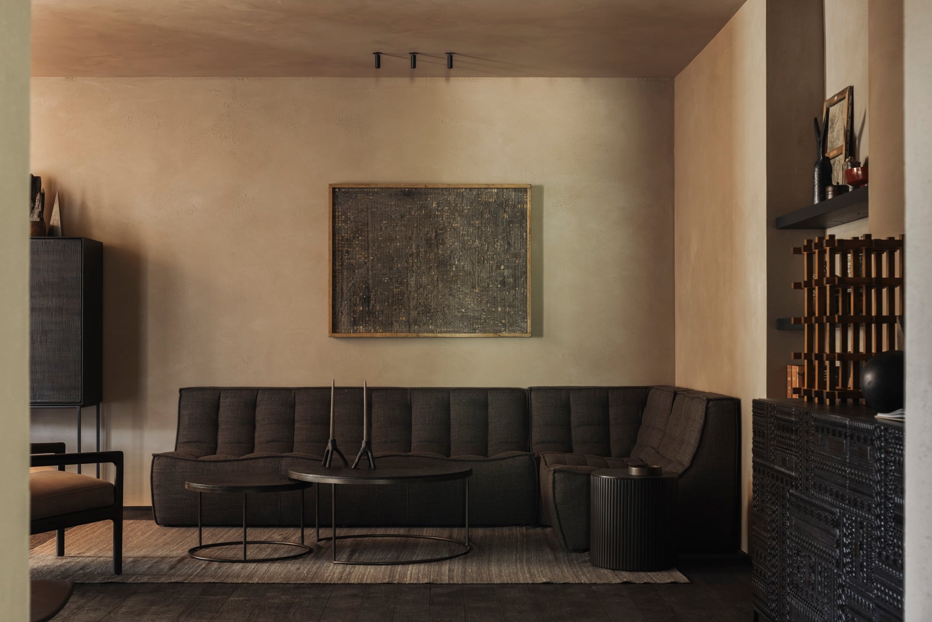 Ethnicraft N701 Sofa Set - Dark Grey - Floor Stock