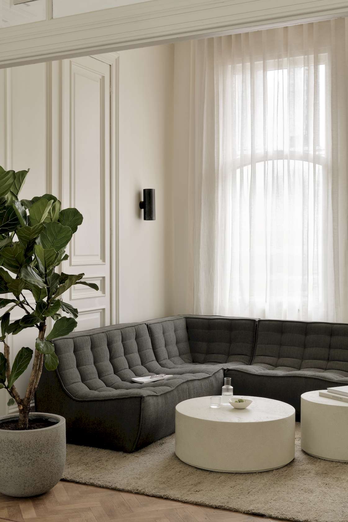 Ethnicraft N701 Sofa Set - Dark Grey - Floor Stock