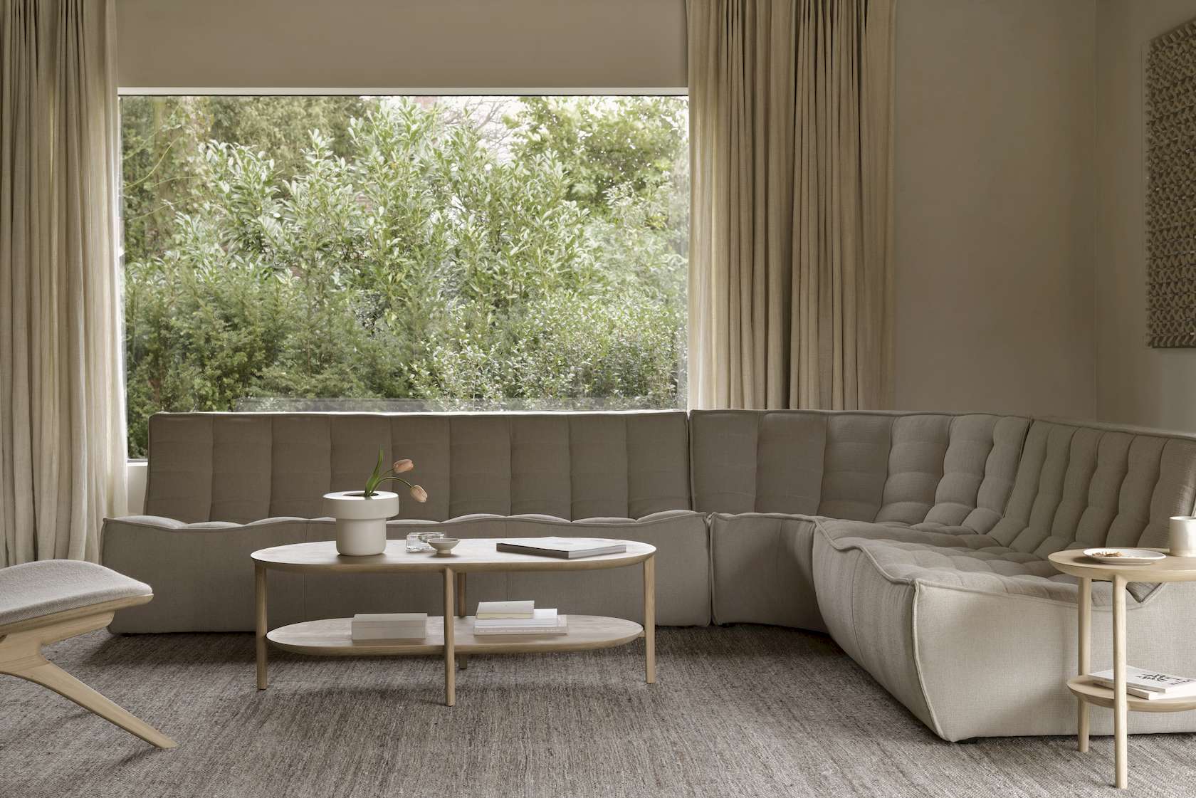 Ethnicraft N701 Sofa Set - Dark Grey - Floor Stock