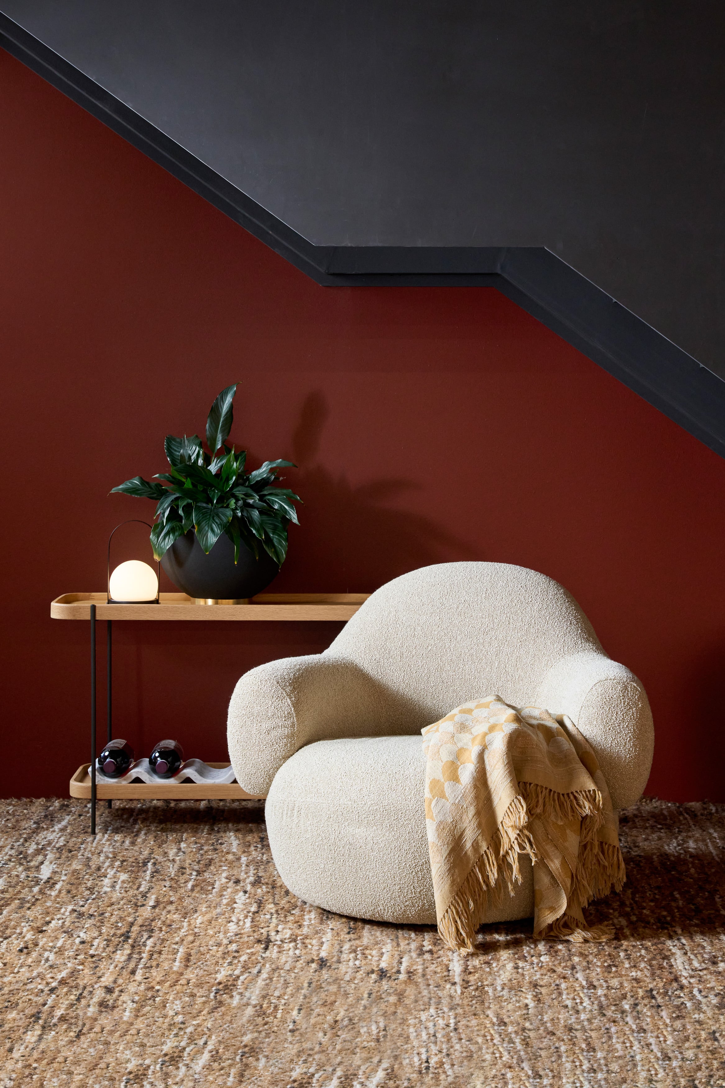 Toad Lounge Chair - Fawn-Fleece 0015 - Floor Stock