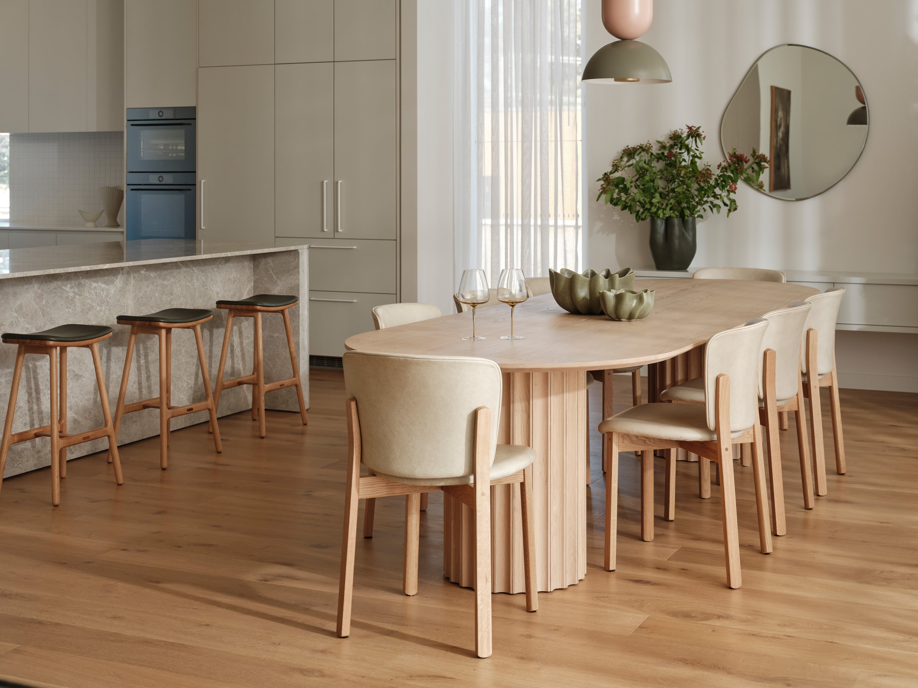 Orsen Dining Table - 3200mm - White Oak - Floor Stock