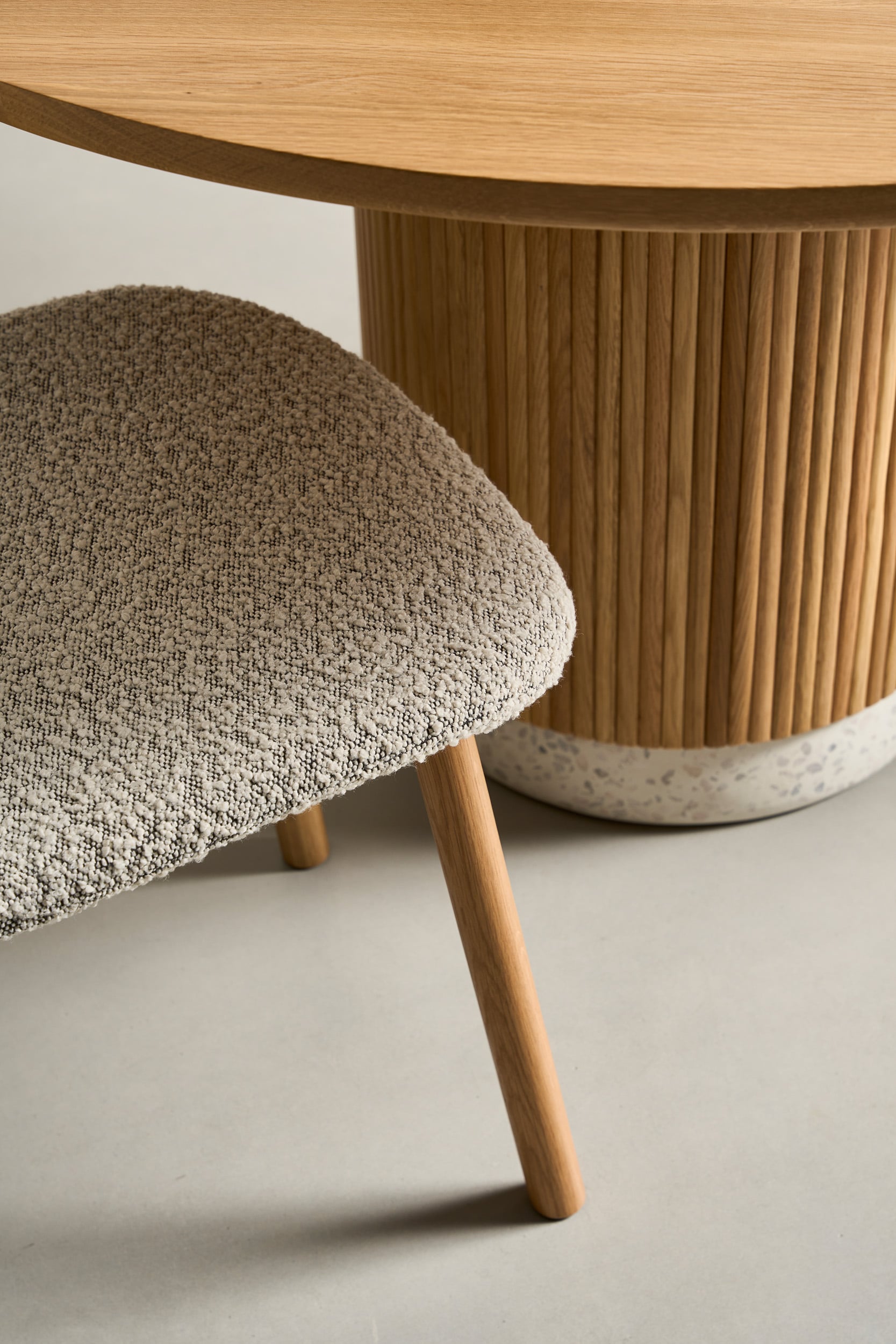 Rotunda Dining Table - Black Oak - Floor Stock