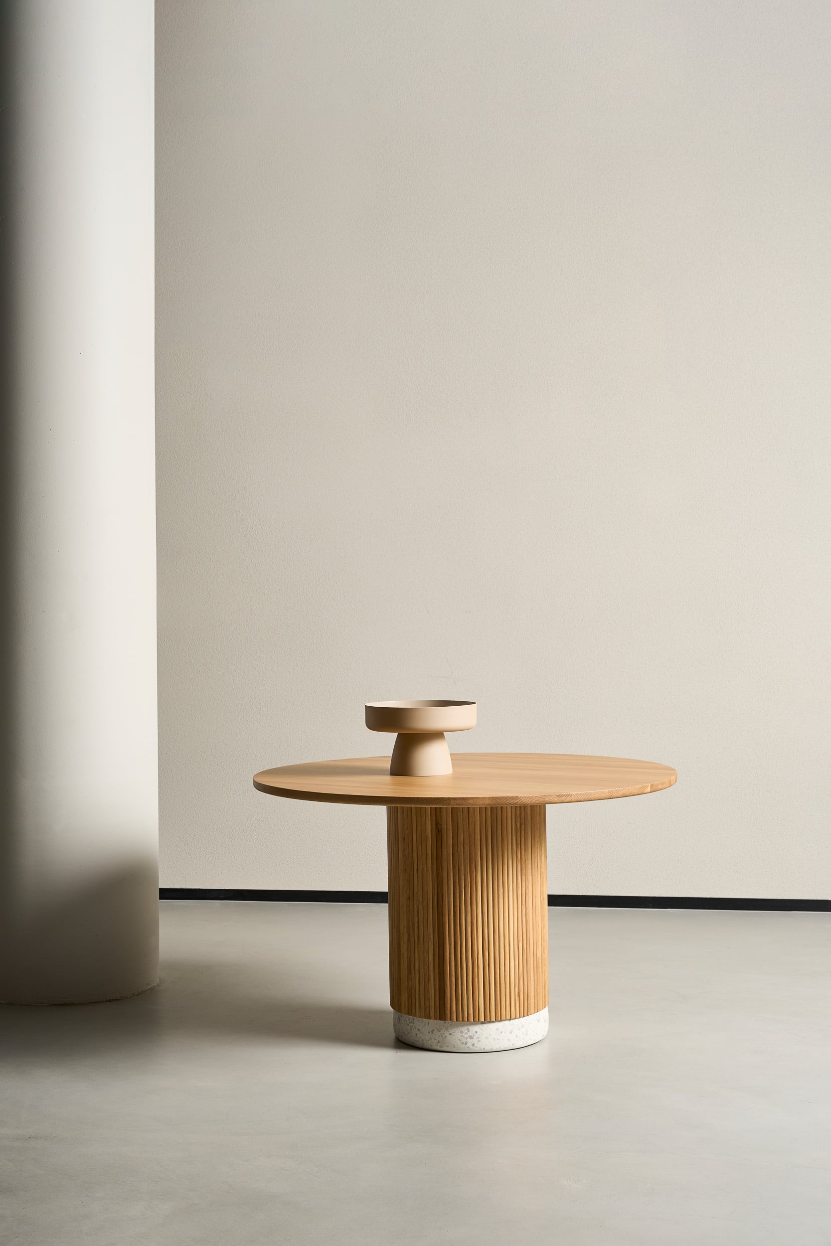 Rotunda Dining Table - Black Oak - Floor Stock