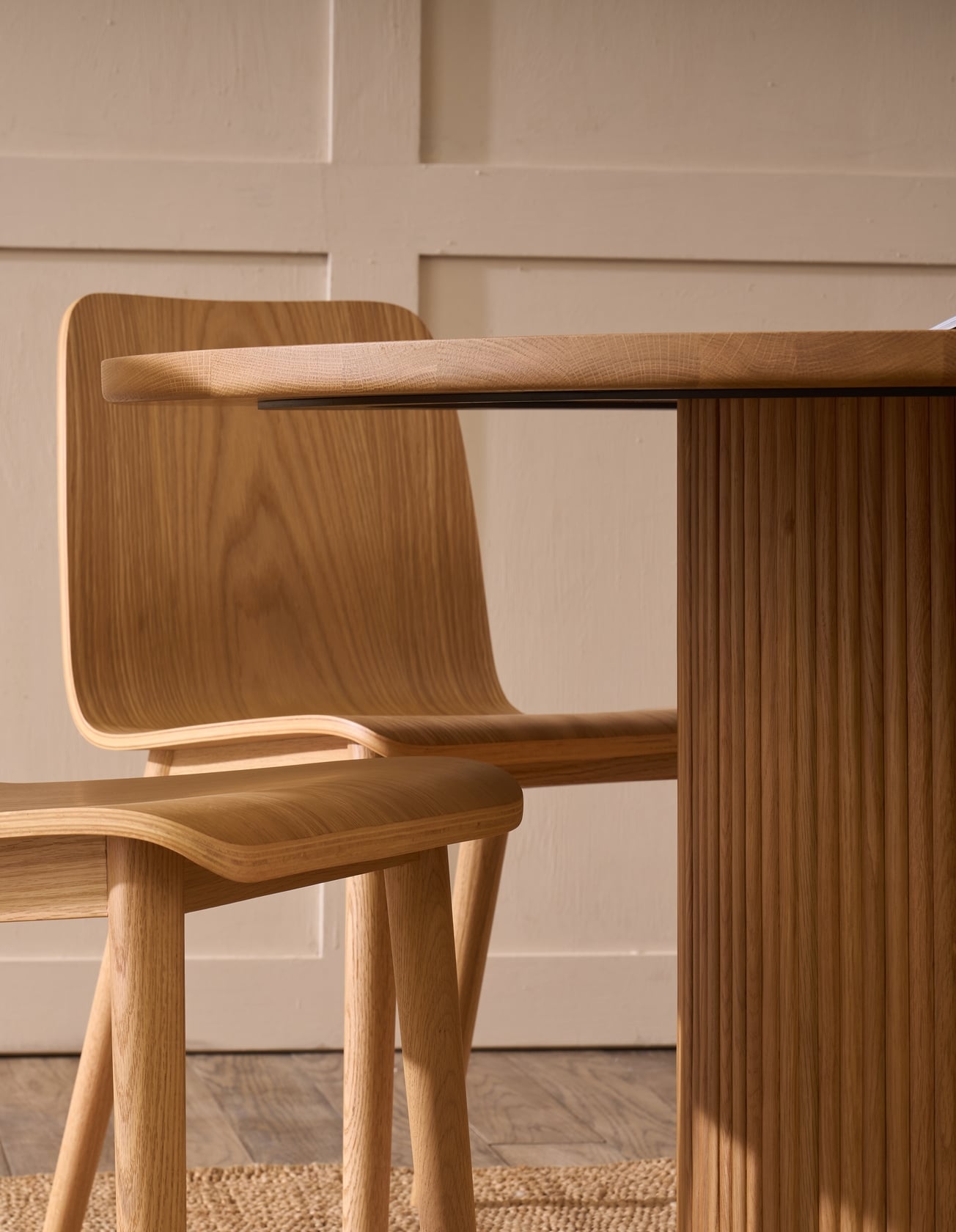 Rotunda Dining Table - Black Oak - Floor Stock