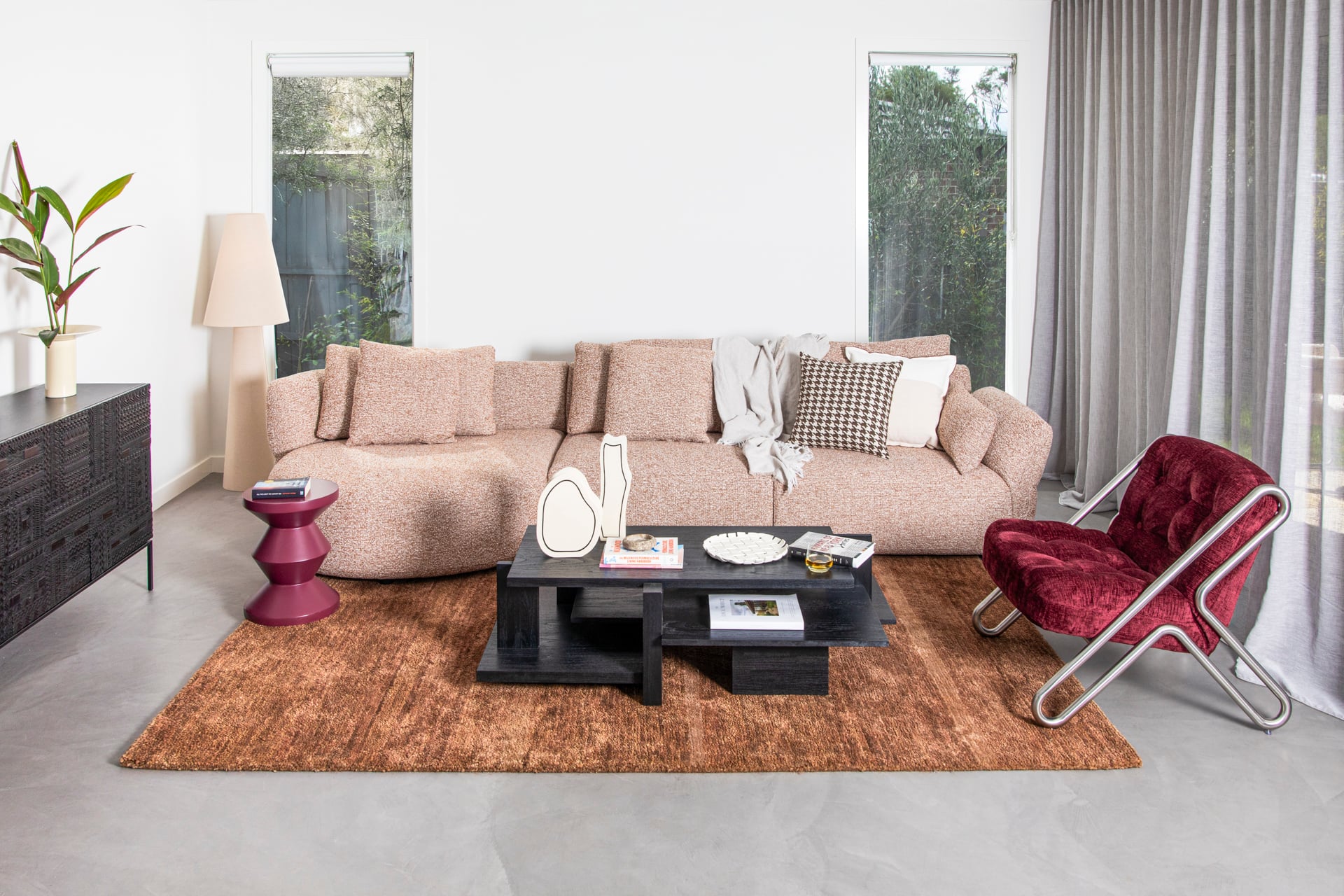 Cumulus Lounge Chair - Yarra Truffle - Floor Stock