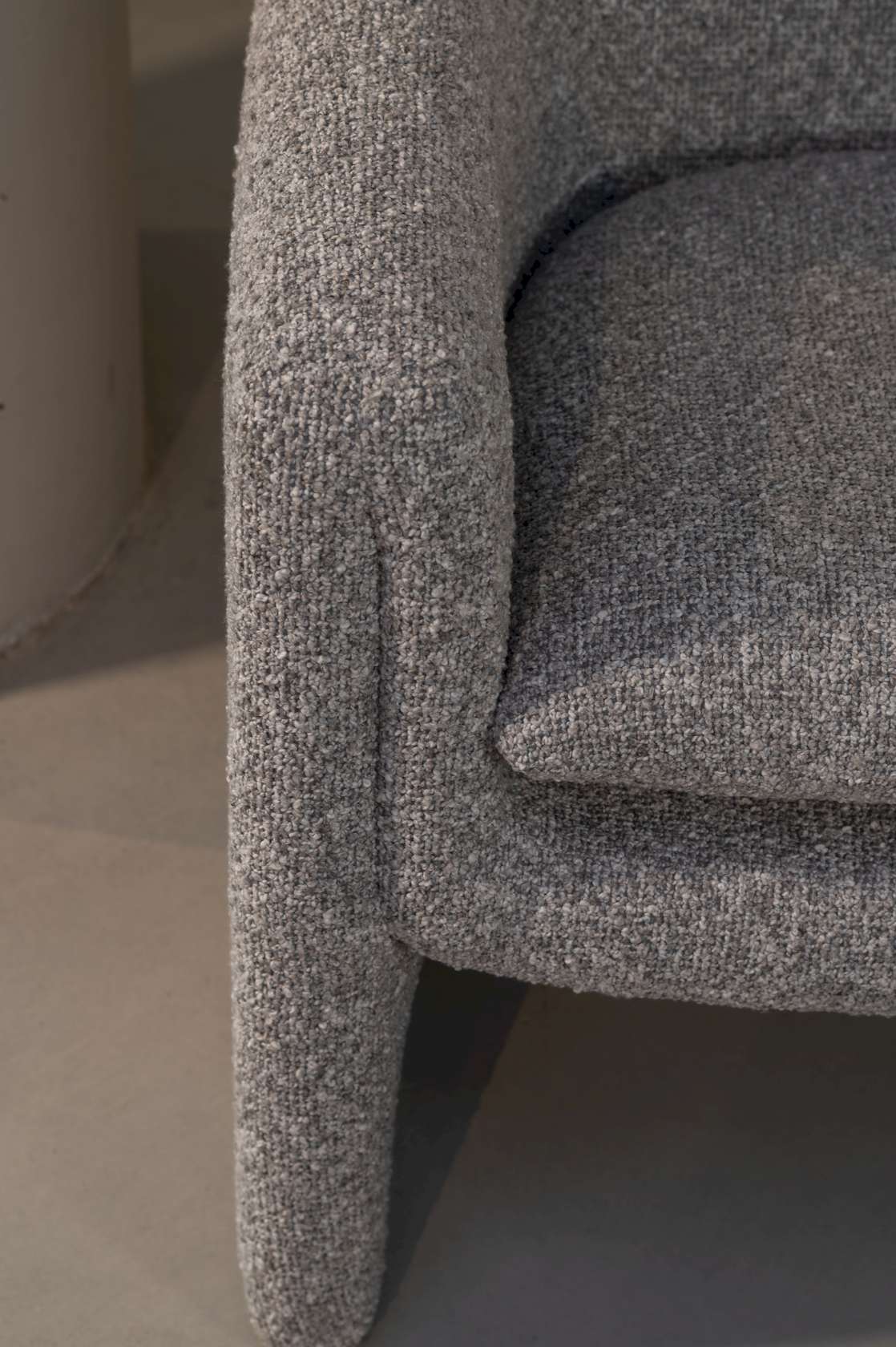 Charlotte Lounge Chair - Blake Cream Boucle - Floor Stock