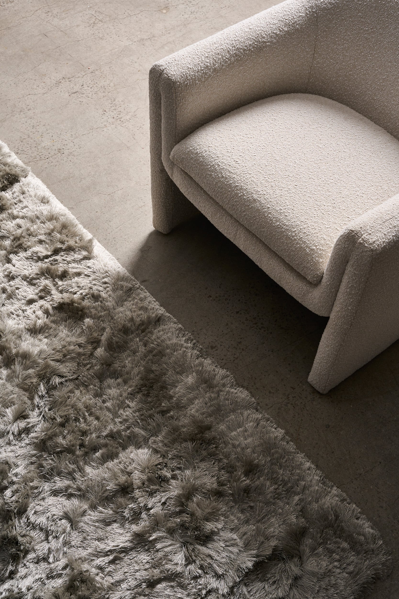 Charlotte Lounge Chair - Blake Cream Boucle - Floor Stock