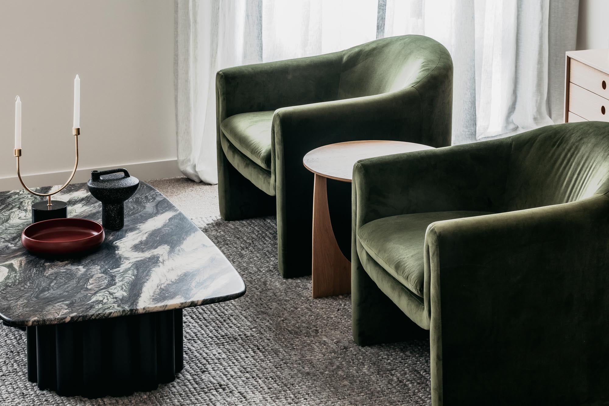 Charlotte Lounge Chair - Blake Cream Boucle - Floor Stock