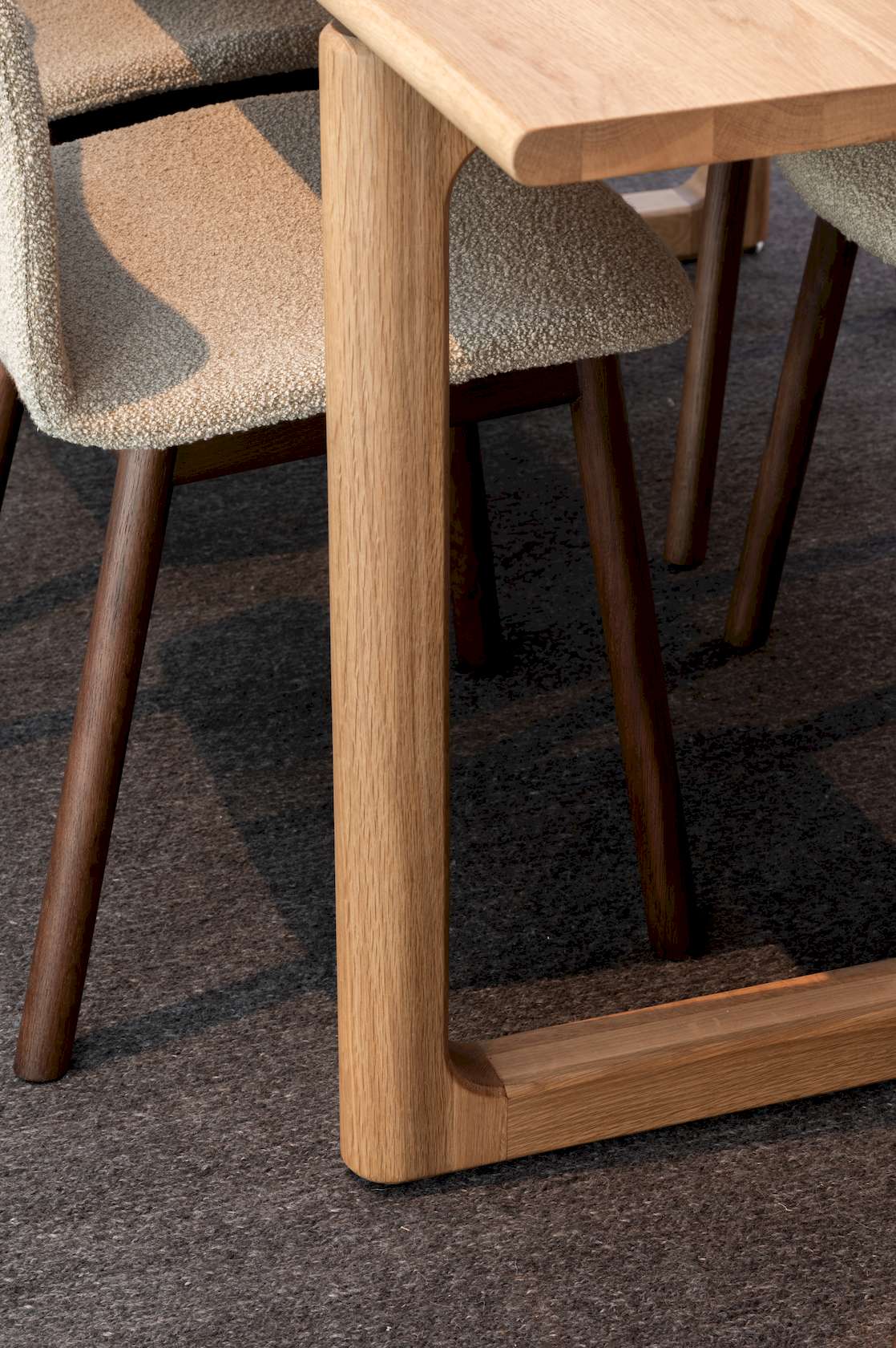 Hover Dining Table - 2200mm - Light Oak - Floor Stock