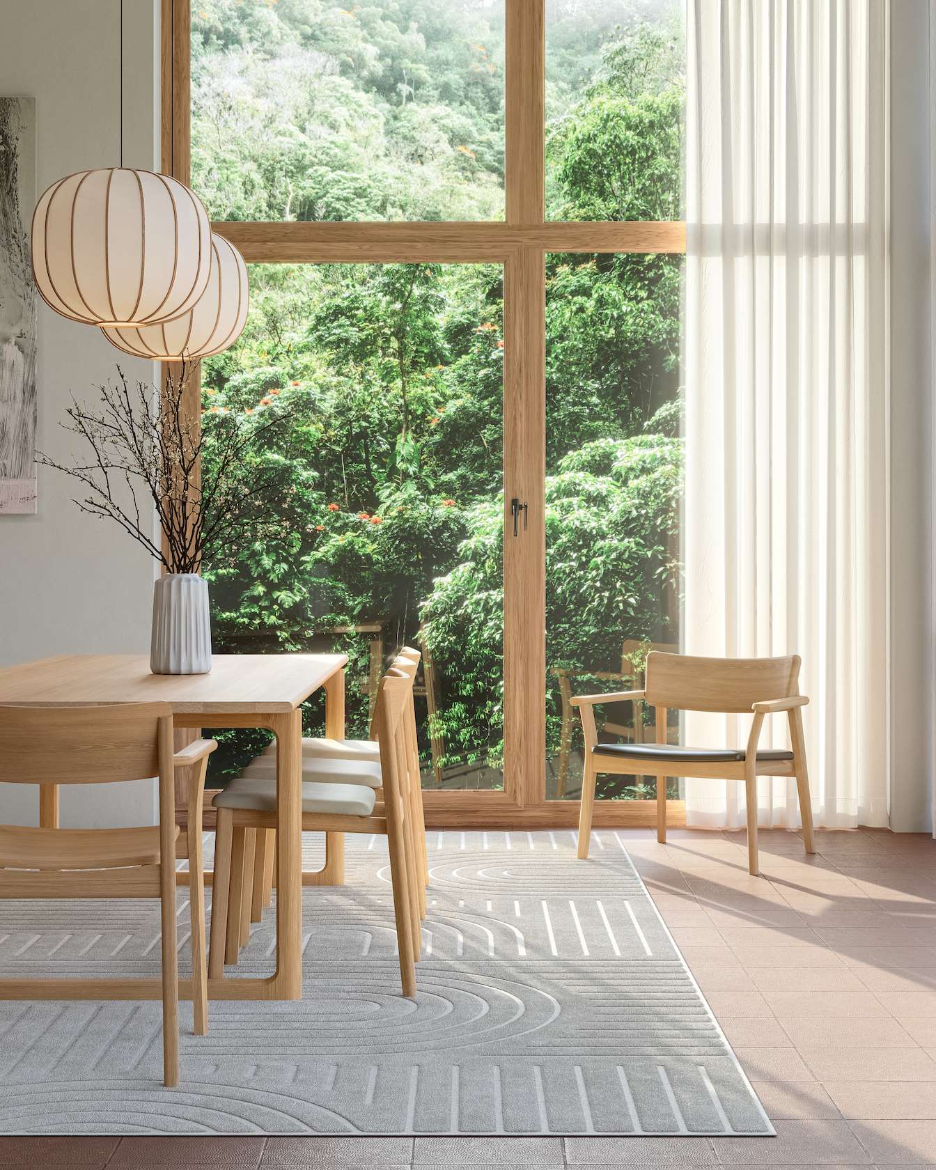 Hover Dining Table - 2200mm - Light Oak - Floor Stock