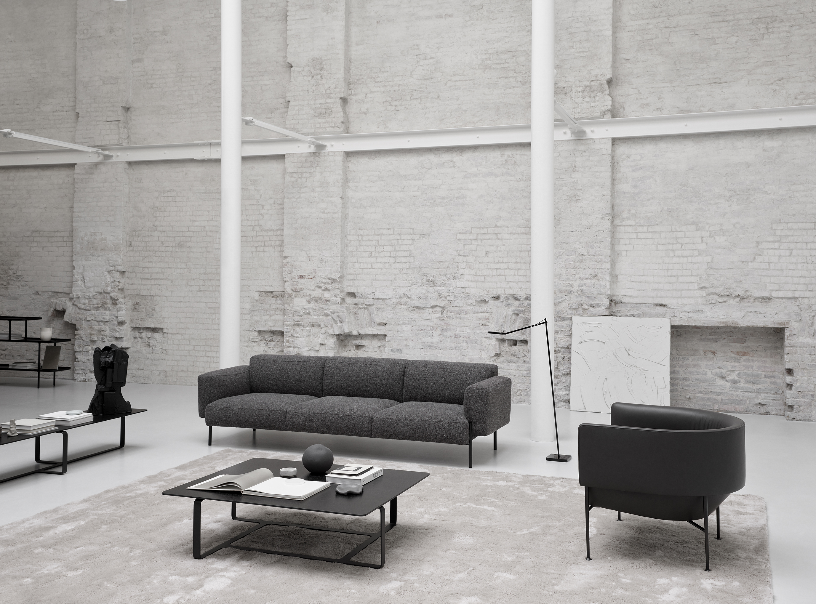 Hang 3 Seater Sofa - Brown-Silenzio 04 - Floor Stock