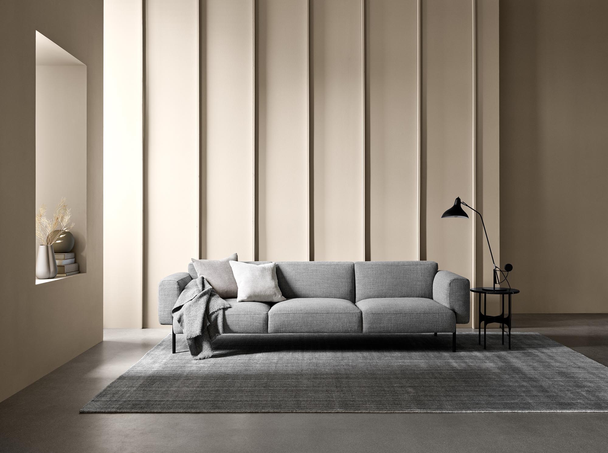 Hang 3 Seater Sofa - Brown-Silenzio 04 - Floor Stock