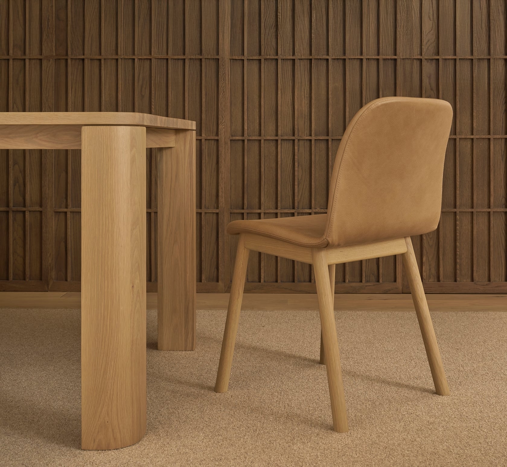 Com V2 Dining Chair - Light Oak - Canyon-Montana 3031 - Floor Stock