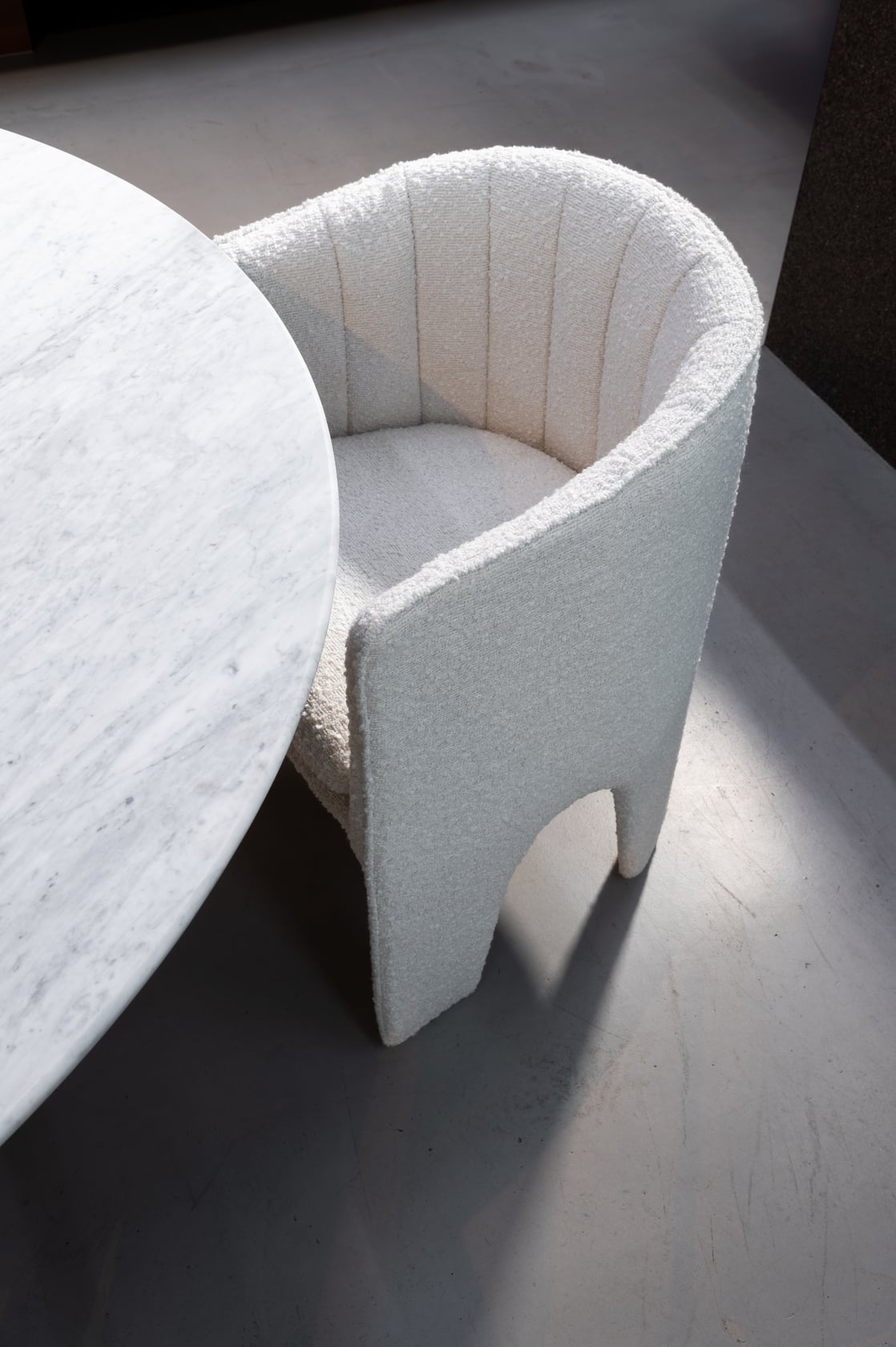 Milano Dining Chair - Confetti Tweed Fabric - Floor Stock