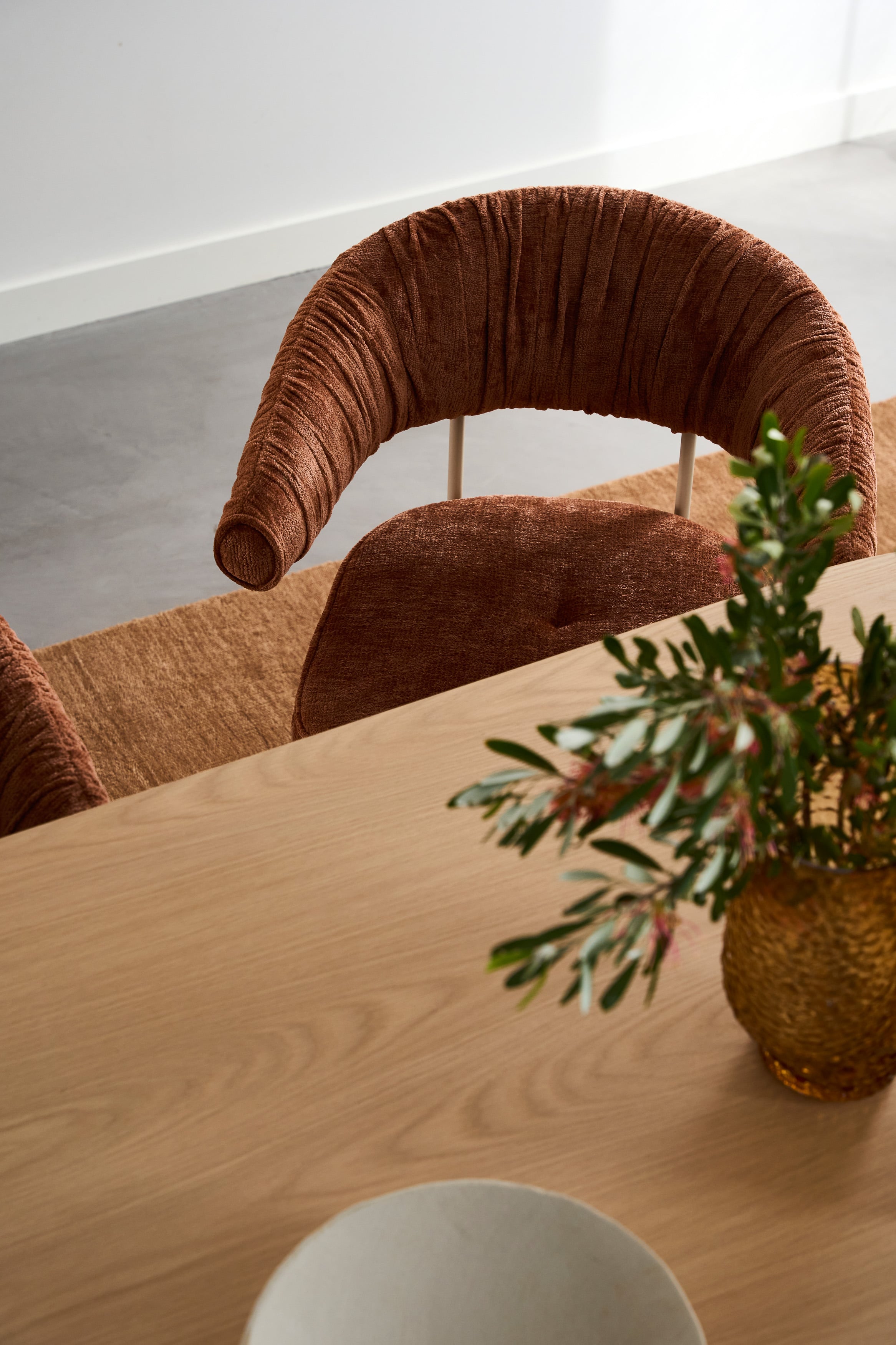 Carrie Arm Chair - White - Ginger - Set of 4 - Floor Stock